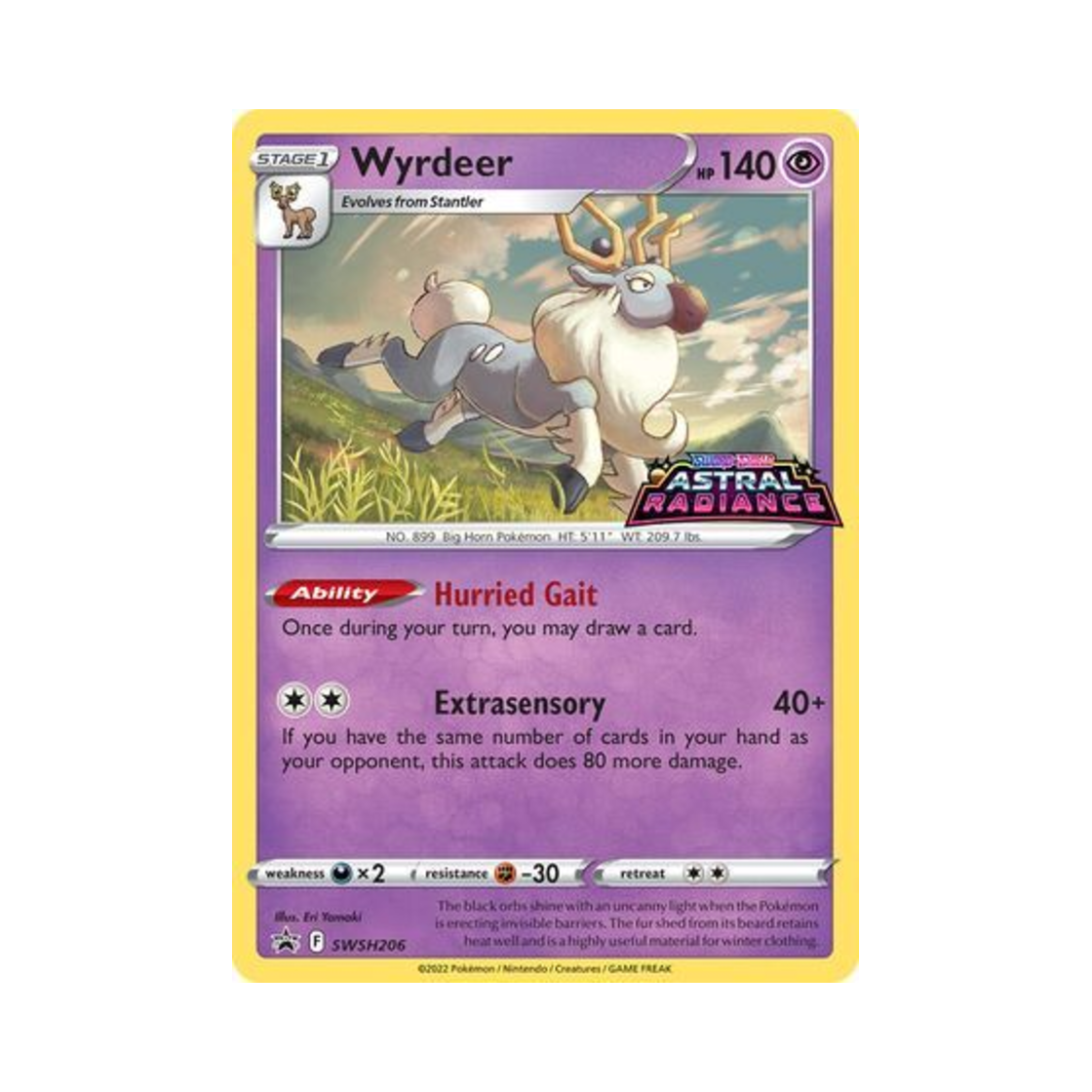 포켓몬 TCG 신비록 P 소드 & 실드 프로모카드 (영문판)(Pokemon TCG Wyrdeer P Sword & Shield Promos (English Ver.)) - 1
