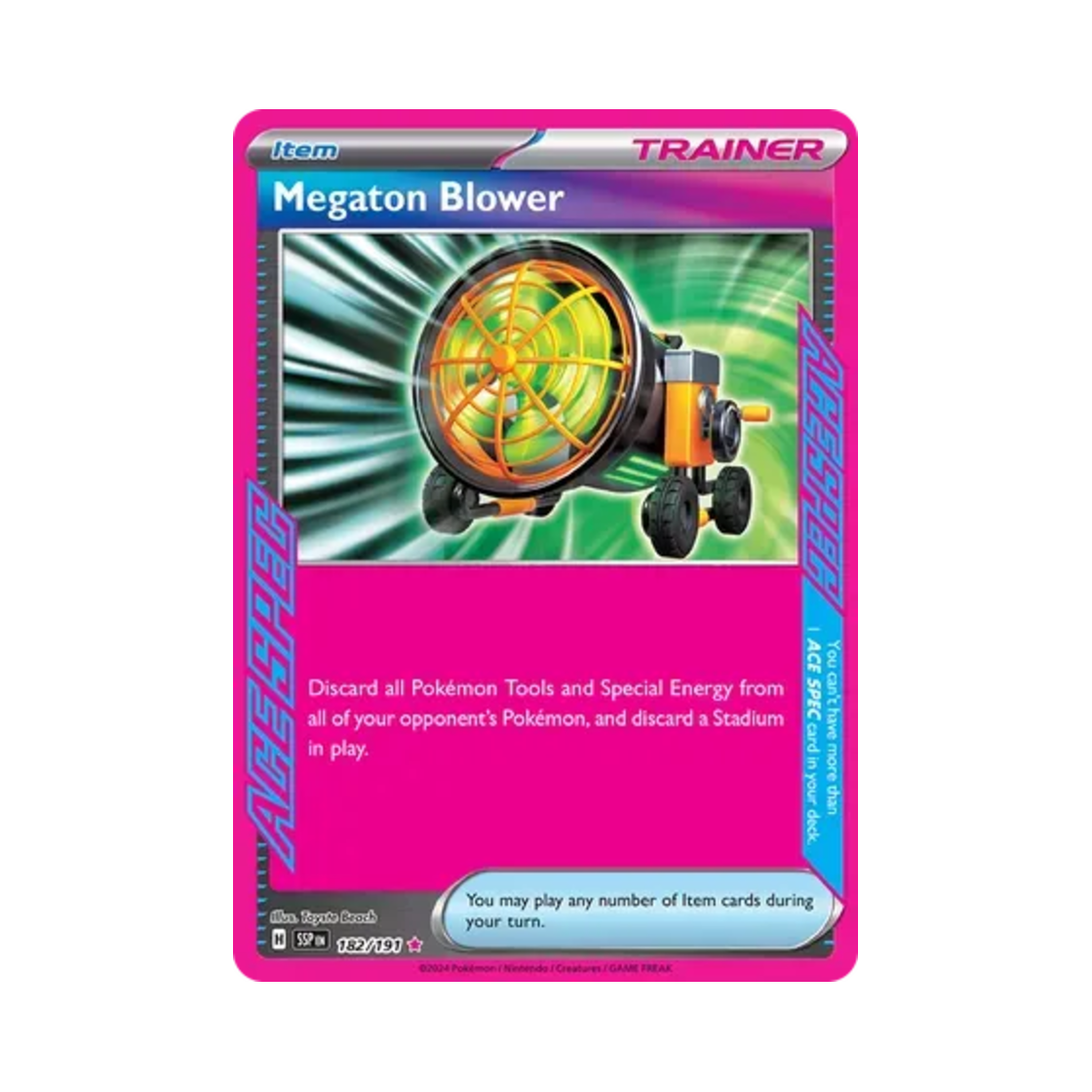 포켓몬 TCG 메가톤 블로어 ASR 서징 스파크 (영문판)(Pokemon TCG Megaton Blower ASR Surging Sparks (English Ver.)) - 1