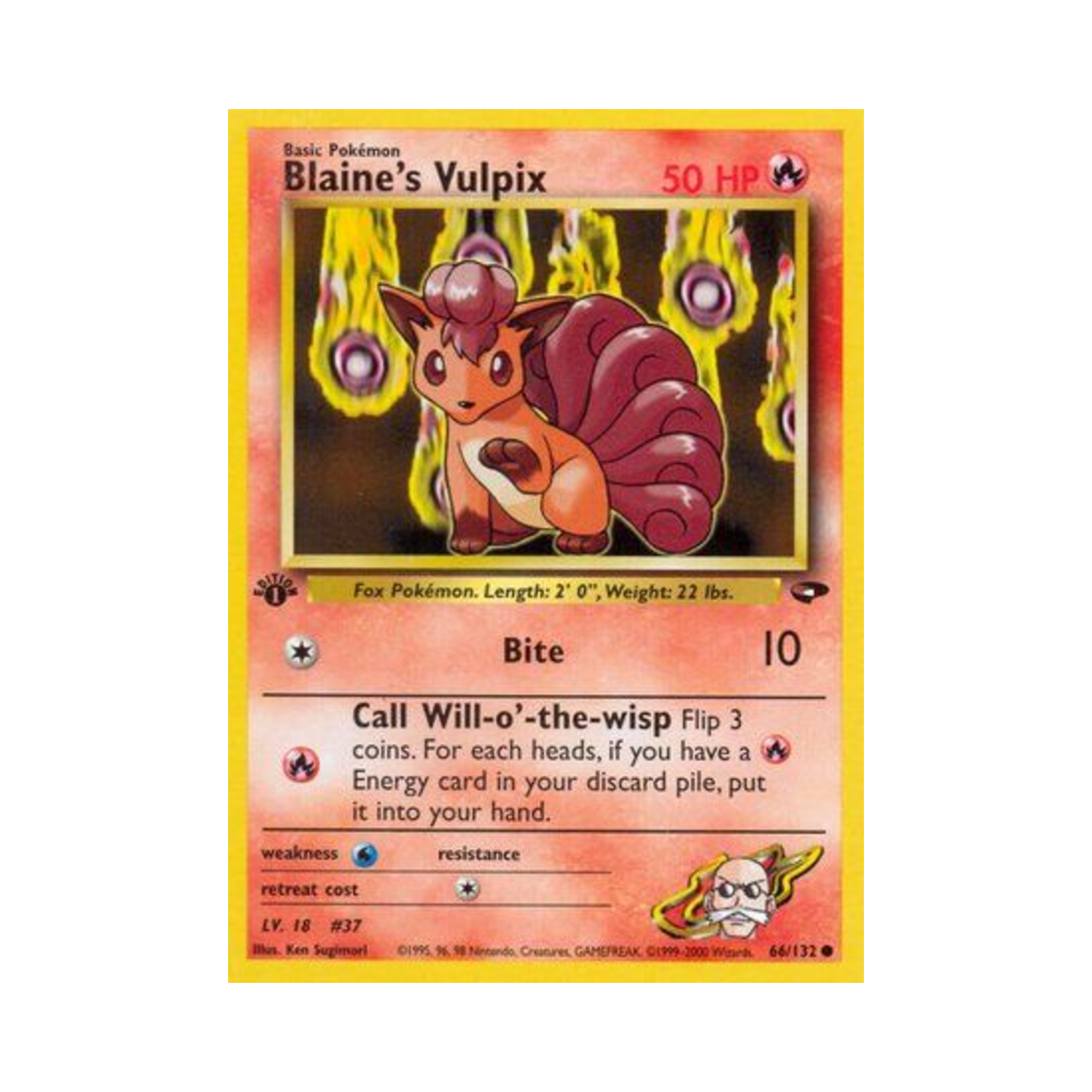 포켓몬 TCG 강연의 식스테일 C 짐 첼린지 (영문판)(Pokemon TCG Blaine's Vulpix C Gym Challenge (English Ver.)) - 1