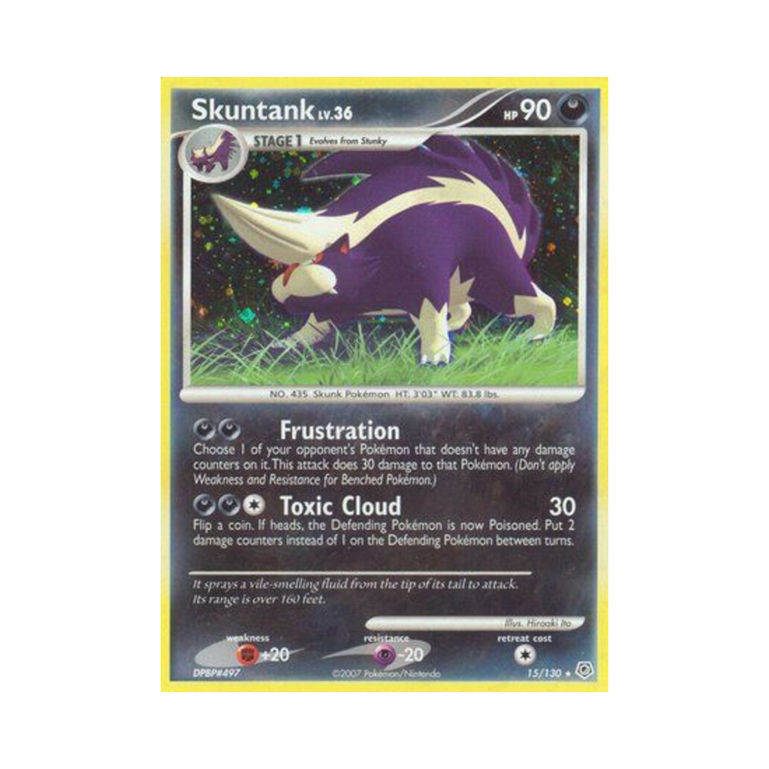 포켓몬 TCG 스컹탱크 RH 다이아몬드 & 펄 (영문판)(Pokemon TCG Skuntank RH Diamond & Pearl (English Ver.)) - 1