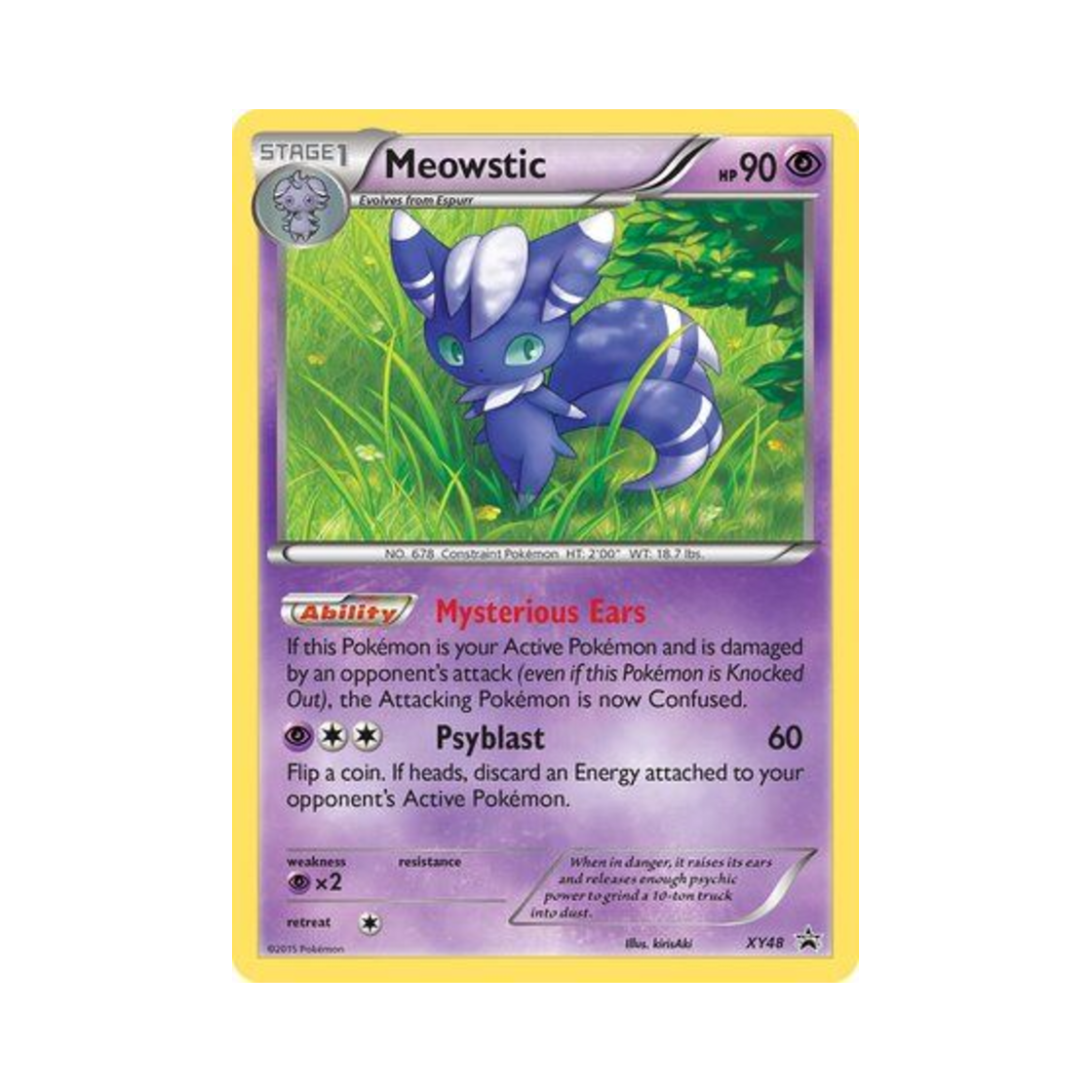 포켓몬 TCG 냐오닉스 P XY 프로모 카드 (영문판)(Pokemon TCG Meowstic P XY Promos (English Ver.)) - 1