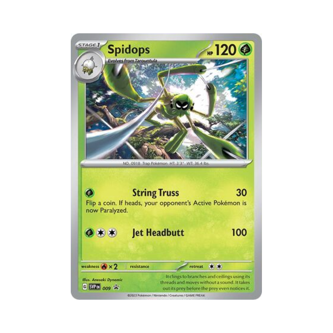 포켓몬 TCG 트래피더 P 스칼렛 & 바이올렛 프로모 카드 (영문판)(Pokemon TCG Spidops P Scarlet & Violet Promos (English Ver.)) - 1