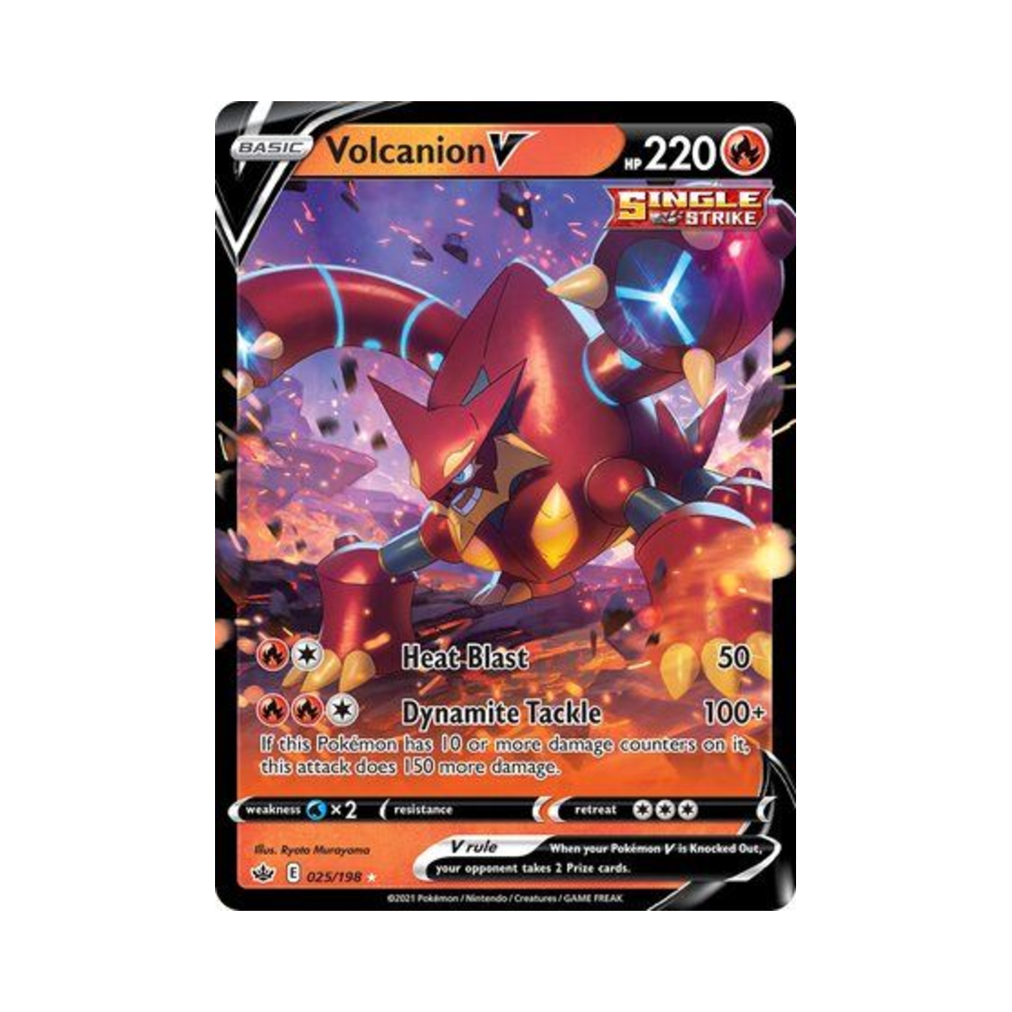 포켓몬 TCG 볼케니온 V HRV 칠링 레인 (영문판)(Pokemon TCG Volcanion V HRV Chilling Reign (English Ver.))