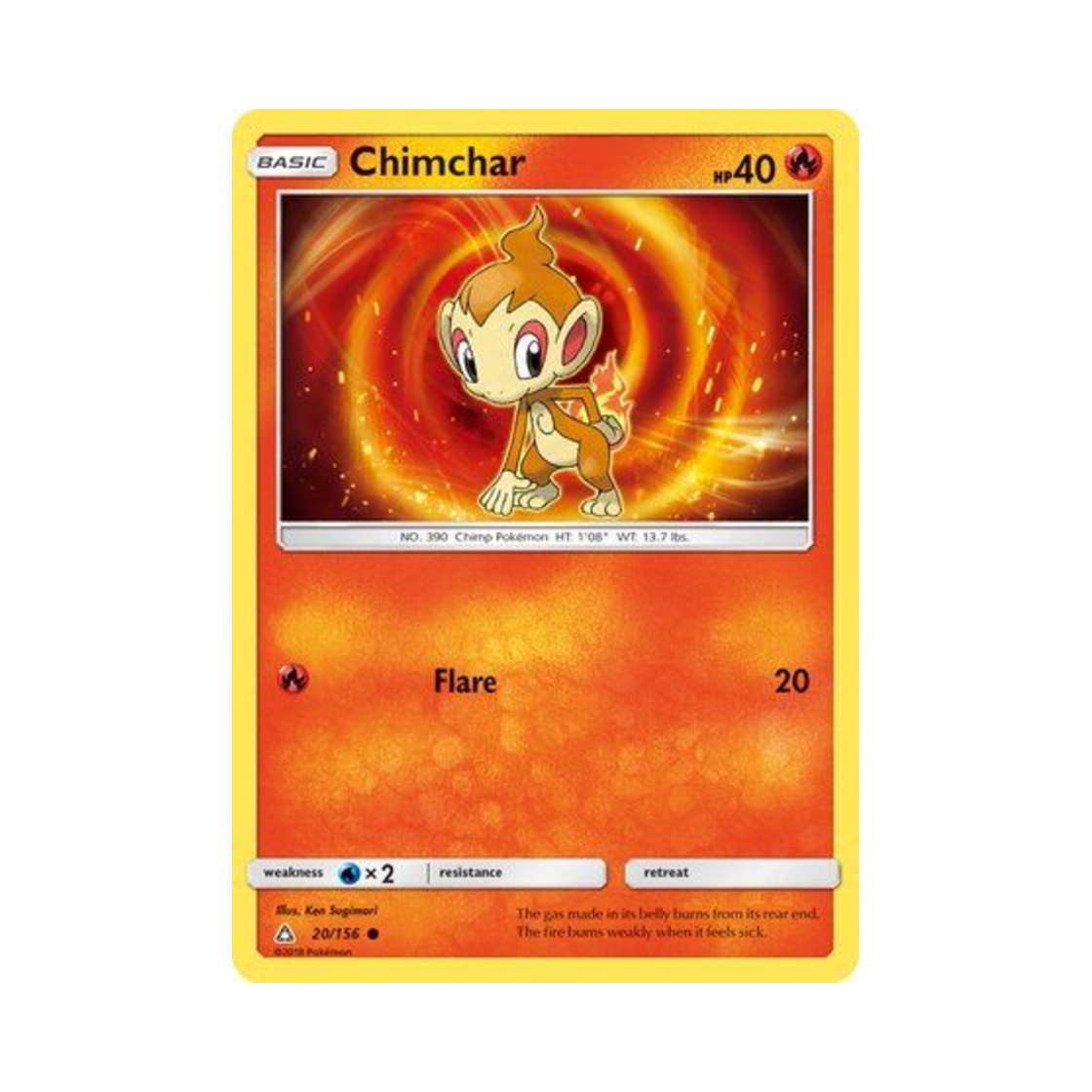 포켓몬 TCG 불꽃숭이 C 울트라 프리즘 (영문판)(Pokemon TCG Chimchar C Ultra Prism (English Ver.)) - 1
