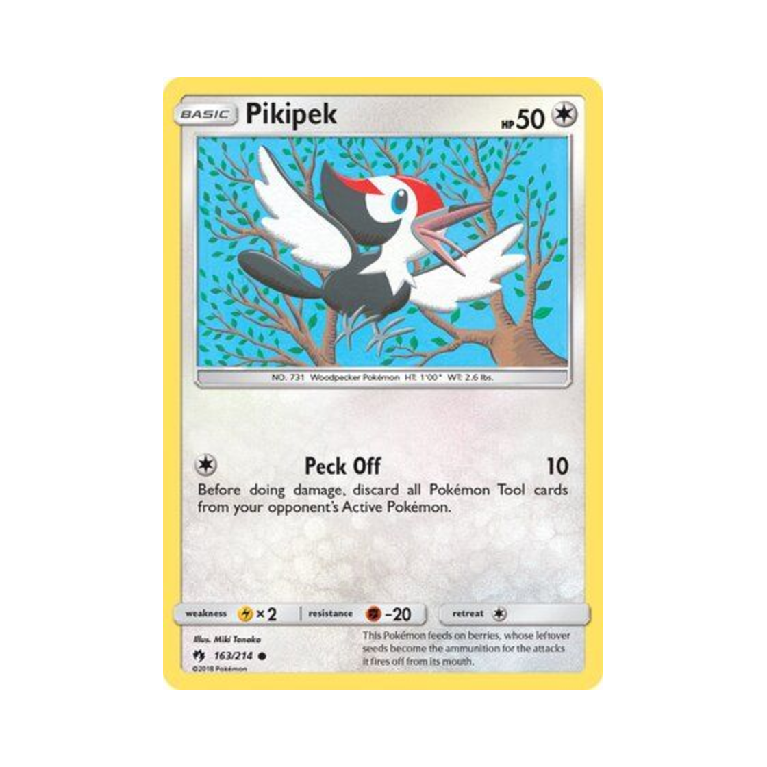 포켓몬 TCG 콕코구리 C 로스트 썬더 (영문판)(Pokemon TCG Pikipek C Lost Thunder (English Ver.)) - 1