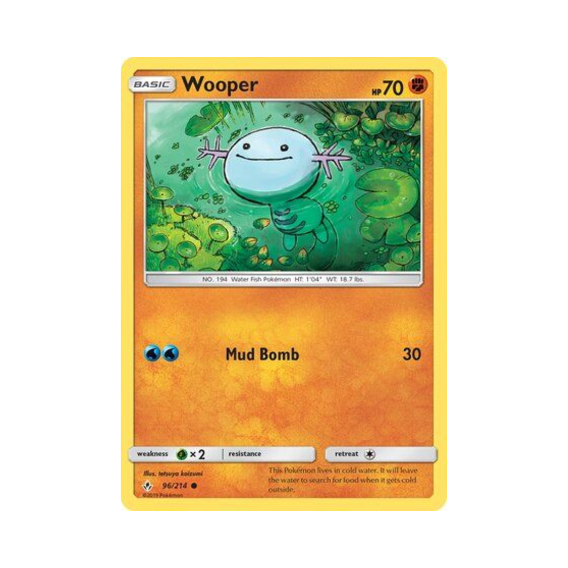 포켓몬 TCG 우파 C 언브로큰 본즈 (영문판)(Pokemon TCG Wooper C Unbroken Bonds (English Ver.)) - 1