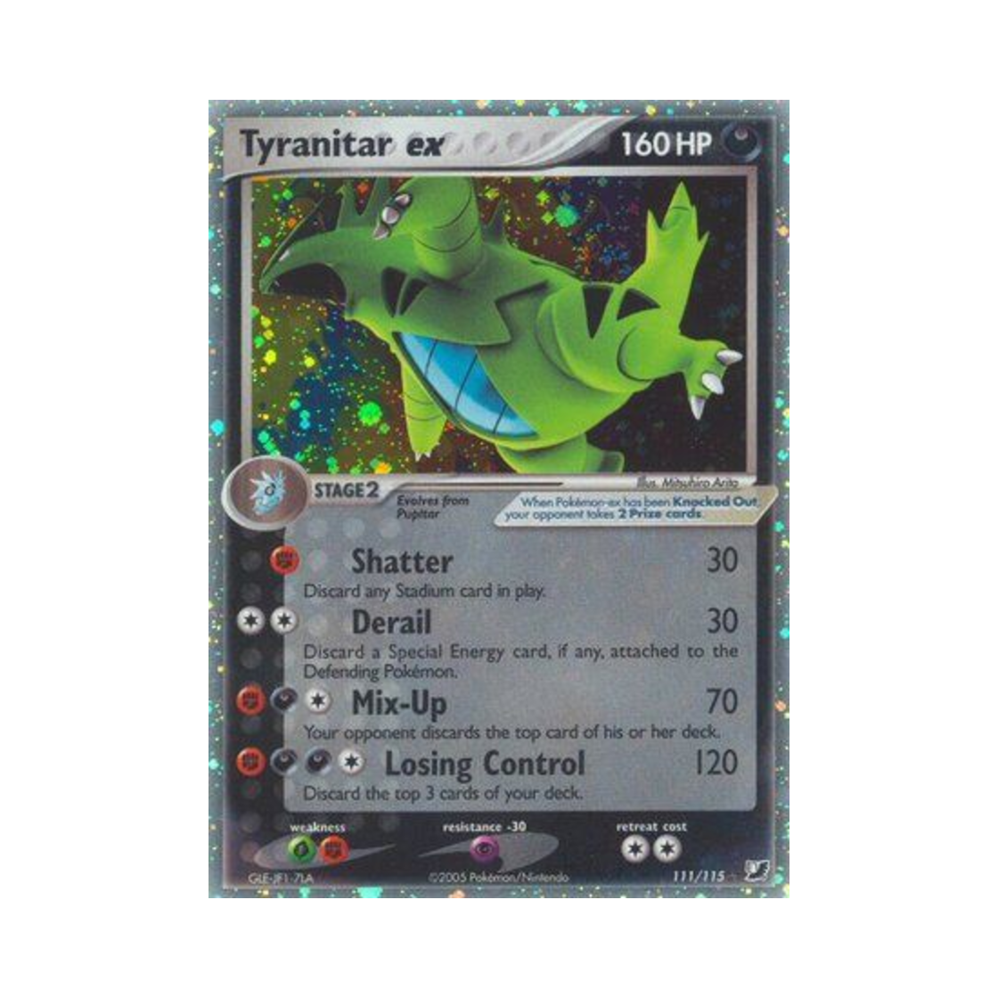 포켓몬 TCG 마기라스 ex RHe EX 언씬 포시스 (영문판)(Pokemon TCG Tyranitar ex RHe EX Unseen Forces (English Ver.))