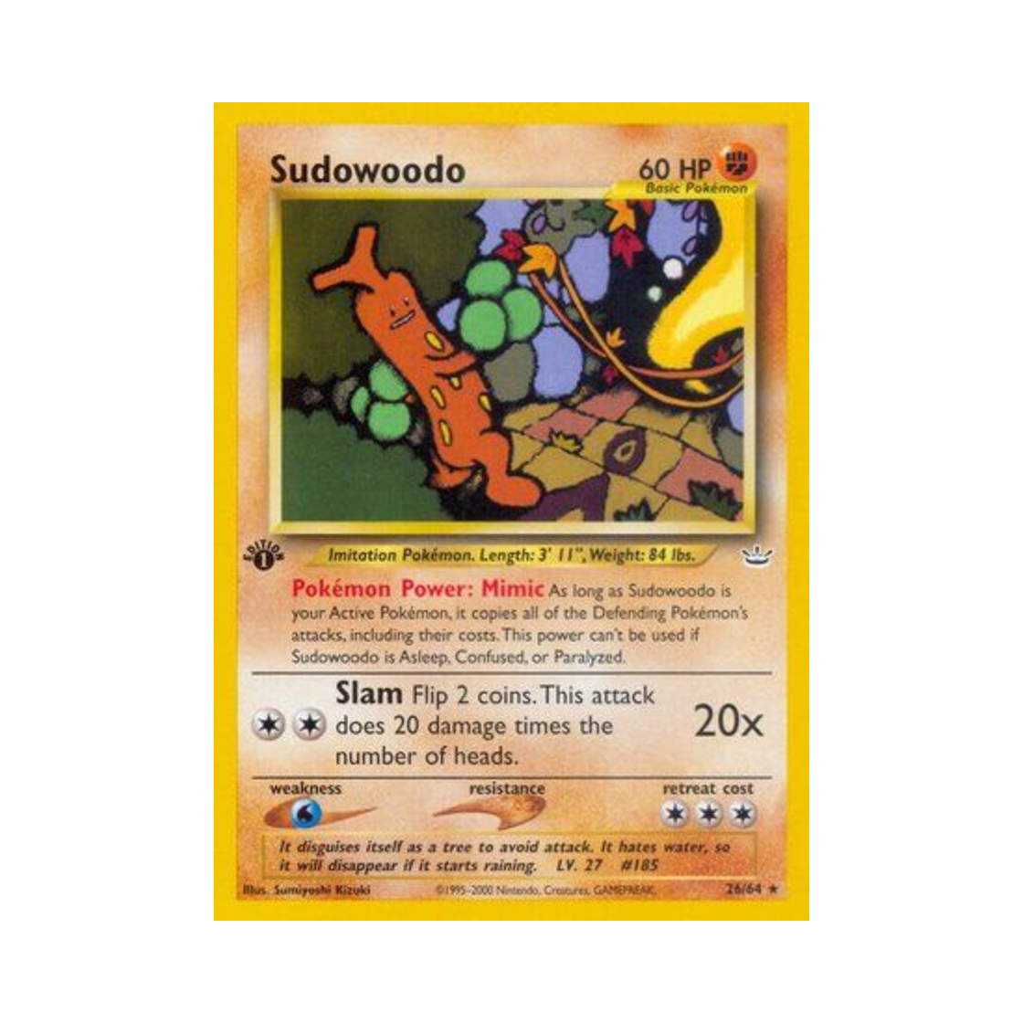 포켓몬 TCG 꼬지모 R 네오 레버레이션 (영문판)(Pokemon TCG Sudowoodo R Neo Revelation (English Ver.)) - 1