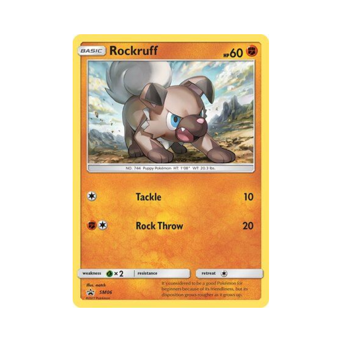 포켓몬 TCG 암멍이 P 썬 & 문 프로모카드 (영문판)(Pokemon TCG Rockruff P Sun & Moon Promos (English Ver.)) - 1