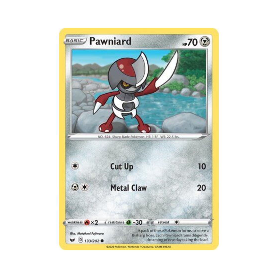 포켓몬 TCG 자망칼 C 소드 & 실드 (영문판)(Pokemon TCG Pawniard C Sword & Shield (English Ver.)) - 1