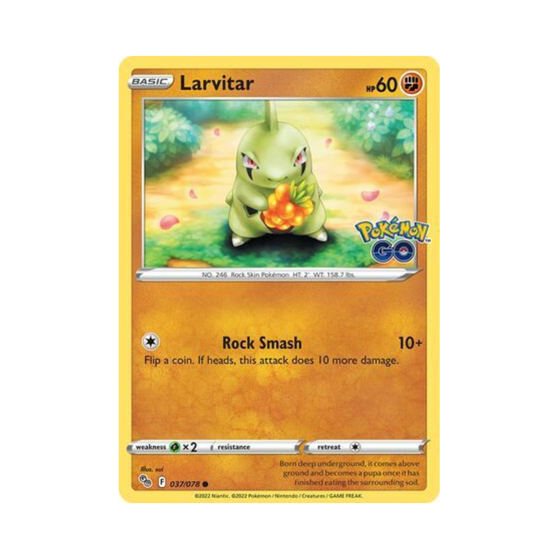 포켓몬 TCG 애버라스 C 포켓몬 고 (영문판)(Pokemon TCG Larvitar C Pokemon GO (English Ver.)) - 1
