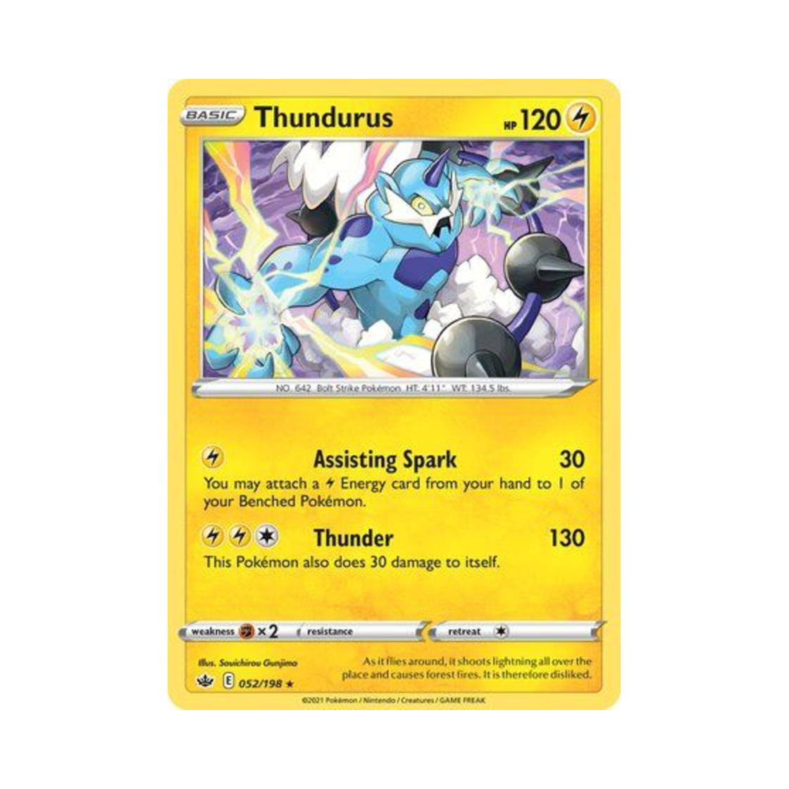포켓몬 TCG 볼트로스 RH 칠링 레인 (영문판)(Pokemon TCG Thundurus RH Chilling Reign (English Ver.)) - 1
