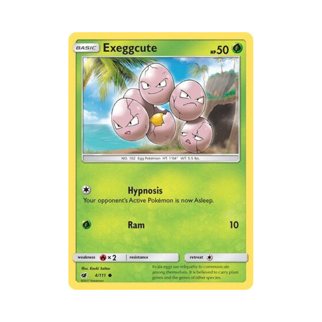 포켓몬 TCG 아라리 C 크림슨 인베이전 (영문판)(Pokemon TCG Exeggcute C Crimson Invasion (English Ver.)) - 1