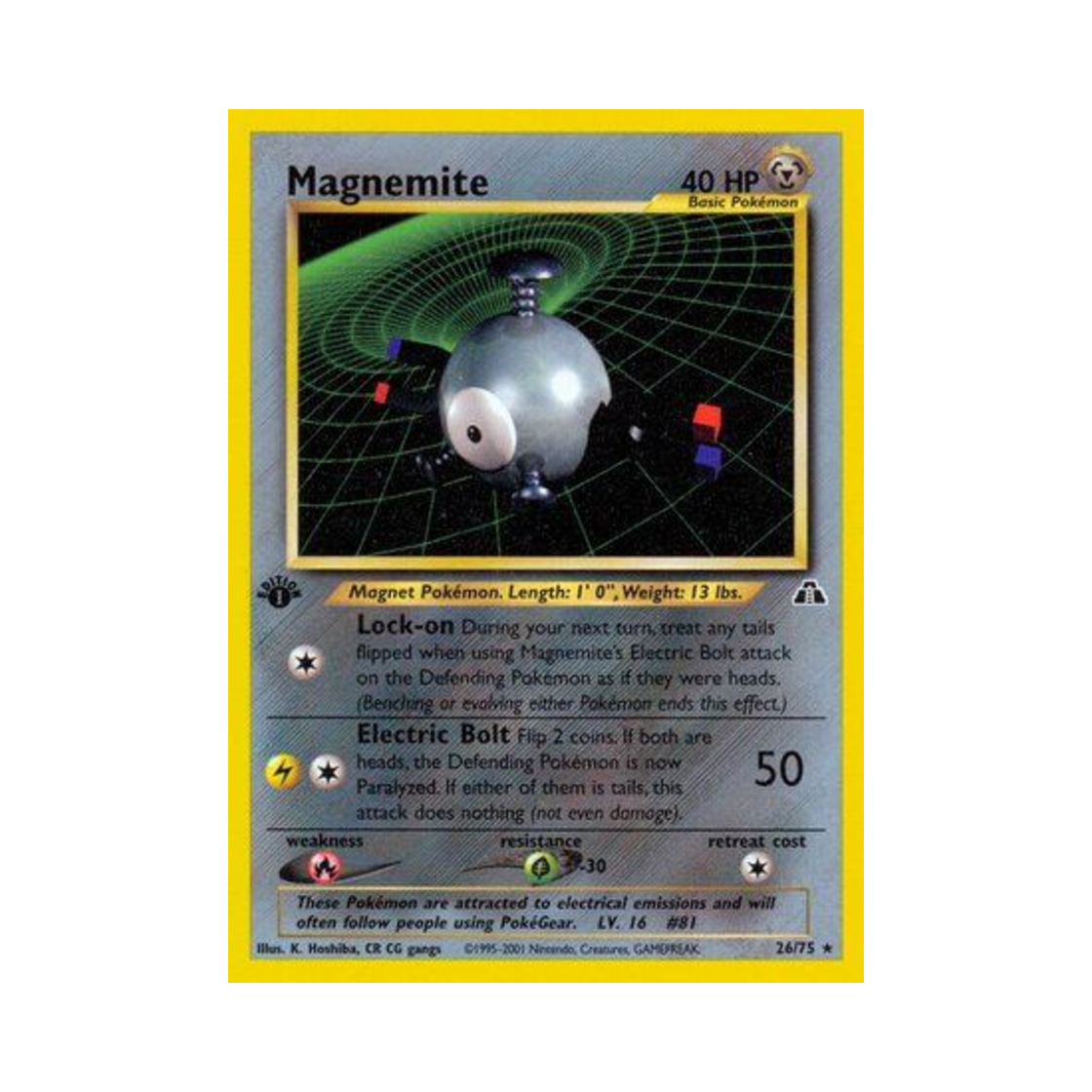 포켓몬 TCG 코일 R 네오 디스커버리 (영문판)(Pokemon TCG Magnemite R Neo Discovery (English Ver.)) - 1