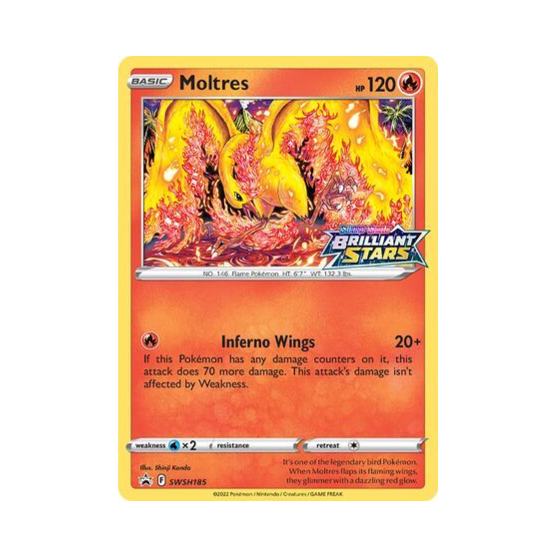 포켓몬 TCG 파이어 P 소드 & 실드 프로모카드 (영문판)(Pokemon TCG Moltres P Sword & Shield Promos (English Ver.)) - 1