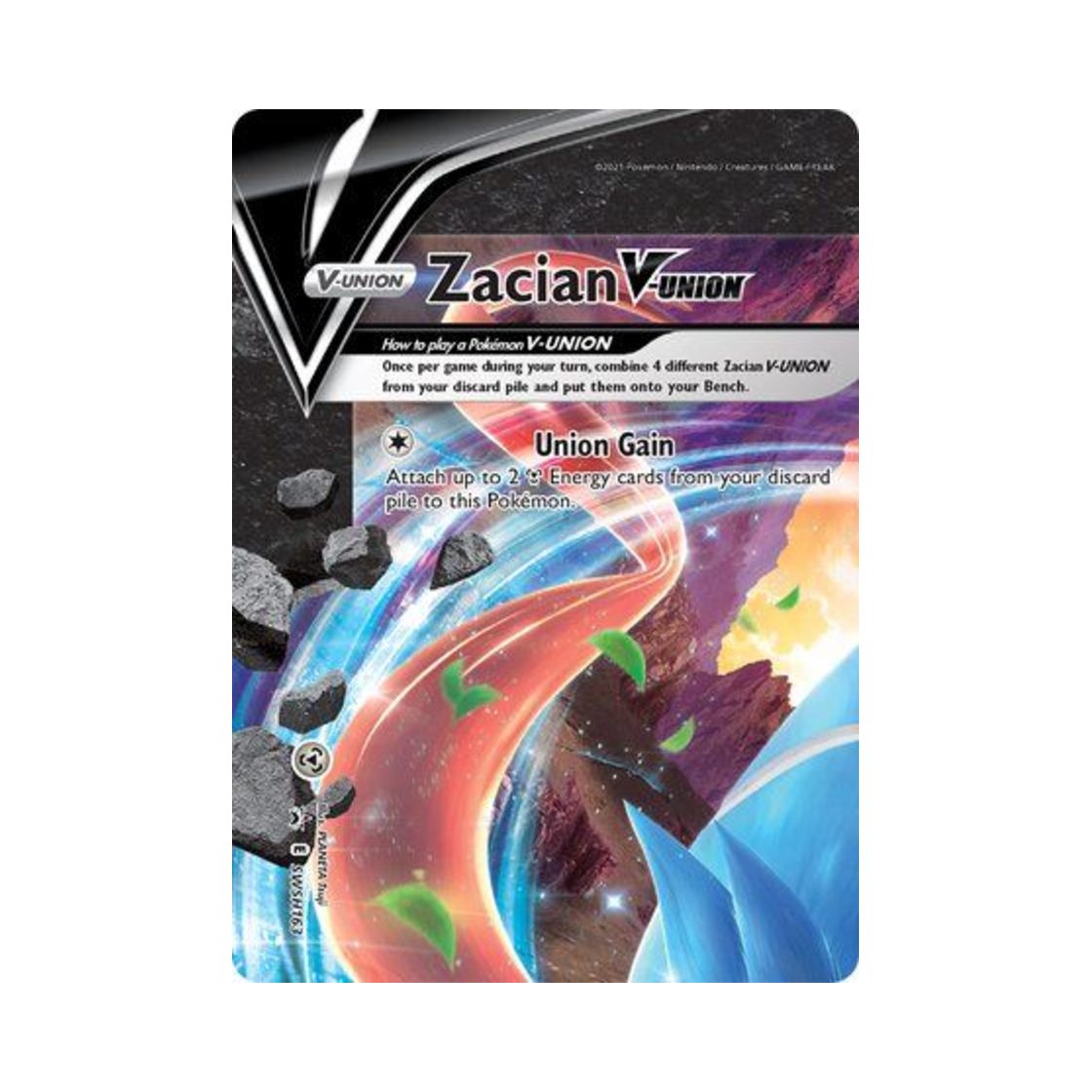 포켓몬 TCG 자시안 V UNION P 소드 & 실드 프로모카드 (영문판)(Pokemon TCG Zacian V UNION P Sword & Shield Promos (English Ver.)) - 1