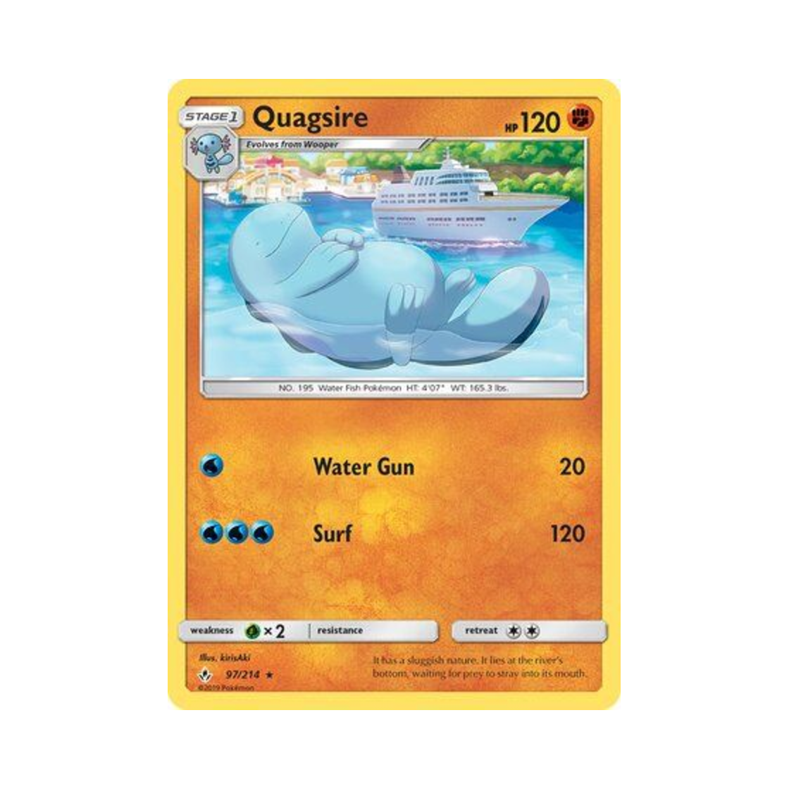 포켓몬 TCG 누오 R 언브로큰 본즈 (영문판)(Pokemon TCG Quagsire R Unbroken Bonds (English Ver.)) - 1