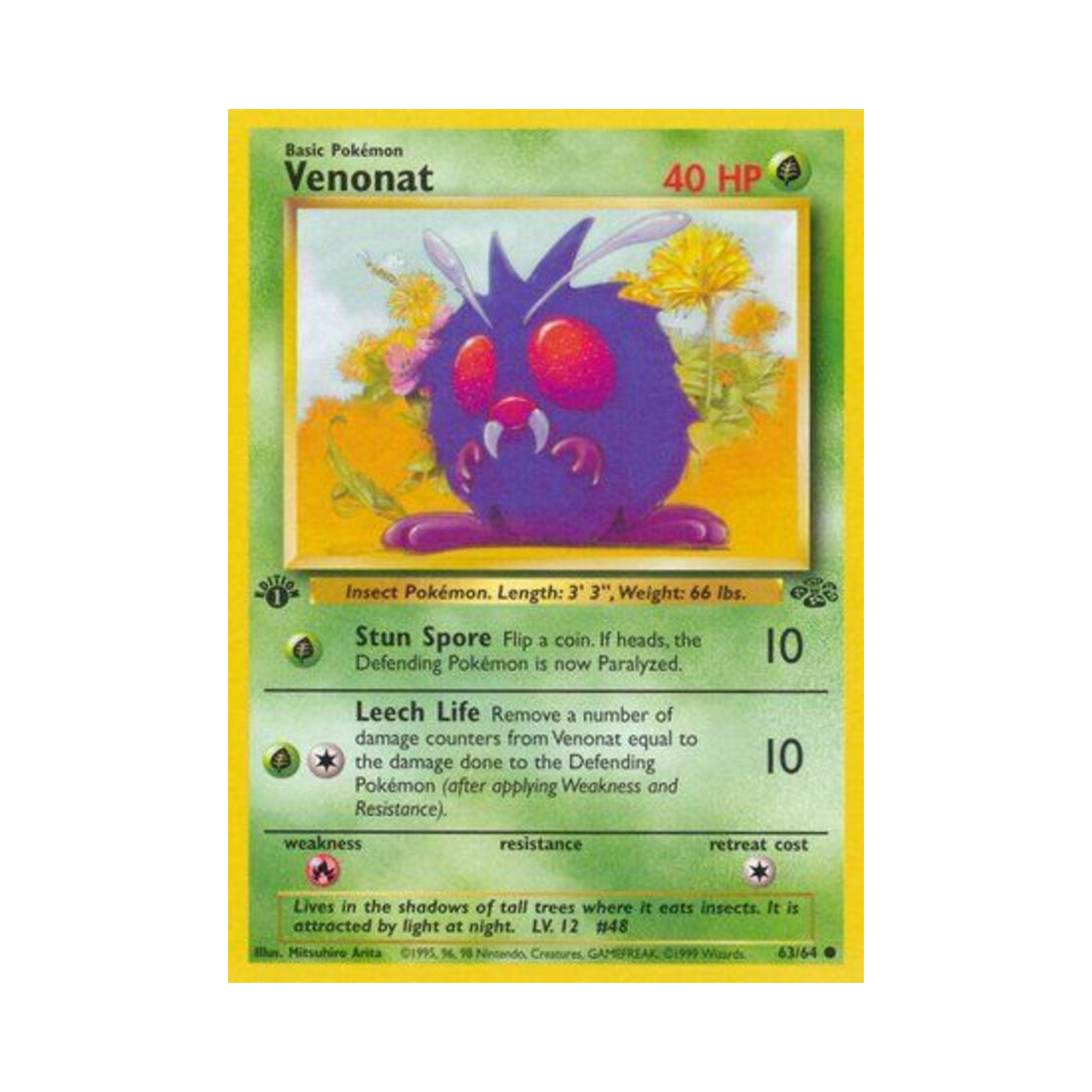 포켓몬 TCG 콘팡 C 정글 (영문판)(Pokemon TCG Venonat C Jungle (English Ver.)) - 1