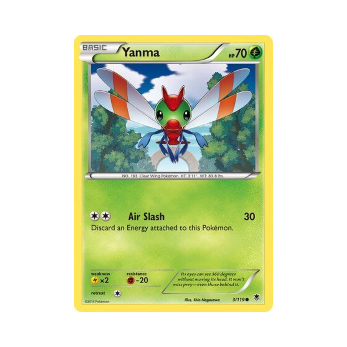 포켓몬 TCG 왕자리 C 팬텀 포스 (영문판)(Pokemon TCG Yanma C Phantom Forces (English Ver.))