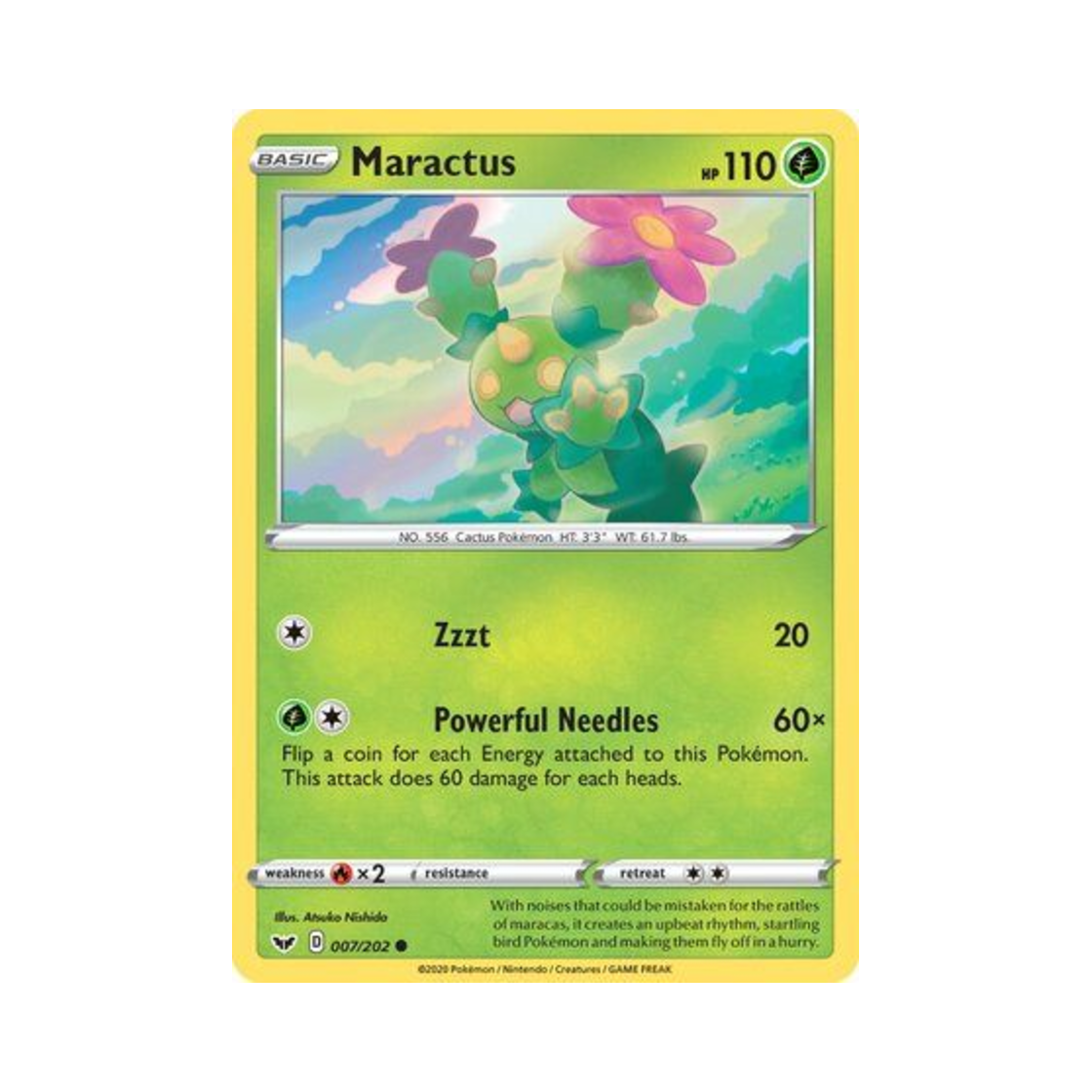 포켓몬 TCG 마라카치 C 소드 & 실드 (영문판)(Pokemon TCG Maractus C Sword & Shield (English Ver.)) - 1
