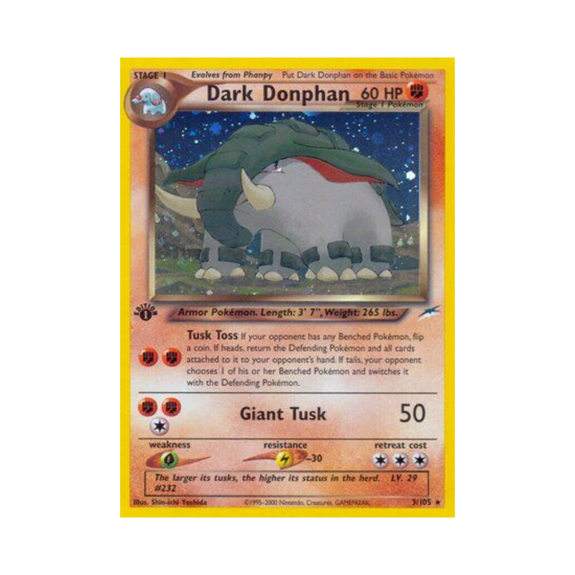 포켓몬 TCG 다크 코리갑 RH 네오 데스티니 (영문판)(Pokemon TCG Dark Donphan RH Neo Destiny (English Ver.)) - 1