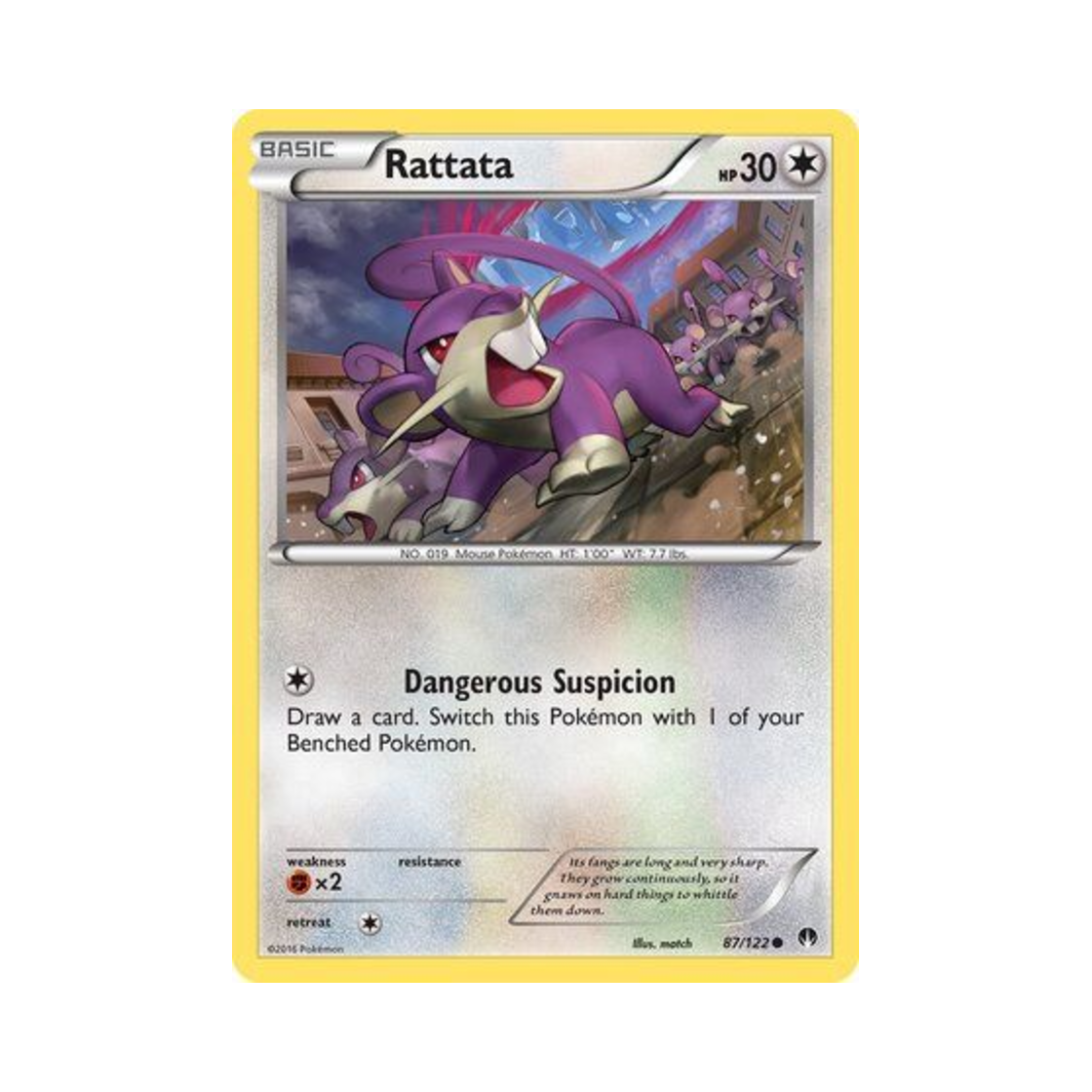 포켓몬 TCG 꼬렛 C 브레이크포인트 (영문판)(Pokemon TCG Rattata C BREAKpoint (English Ver.)) - 1