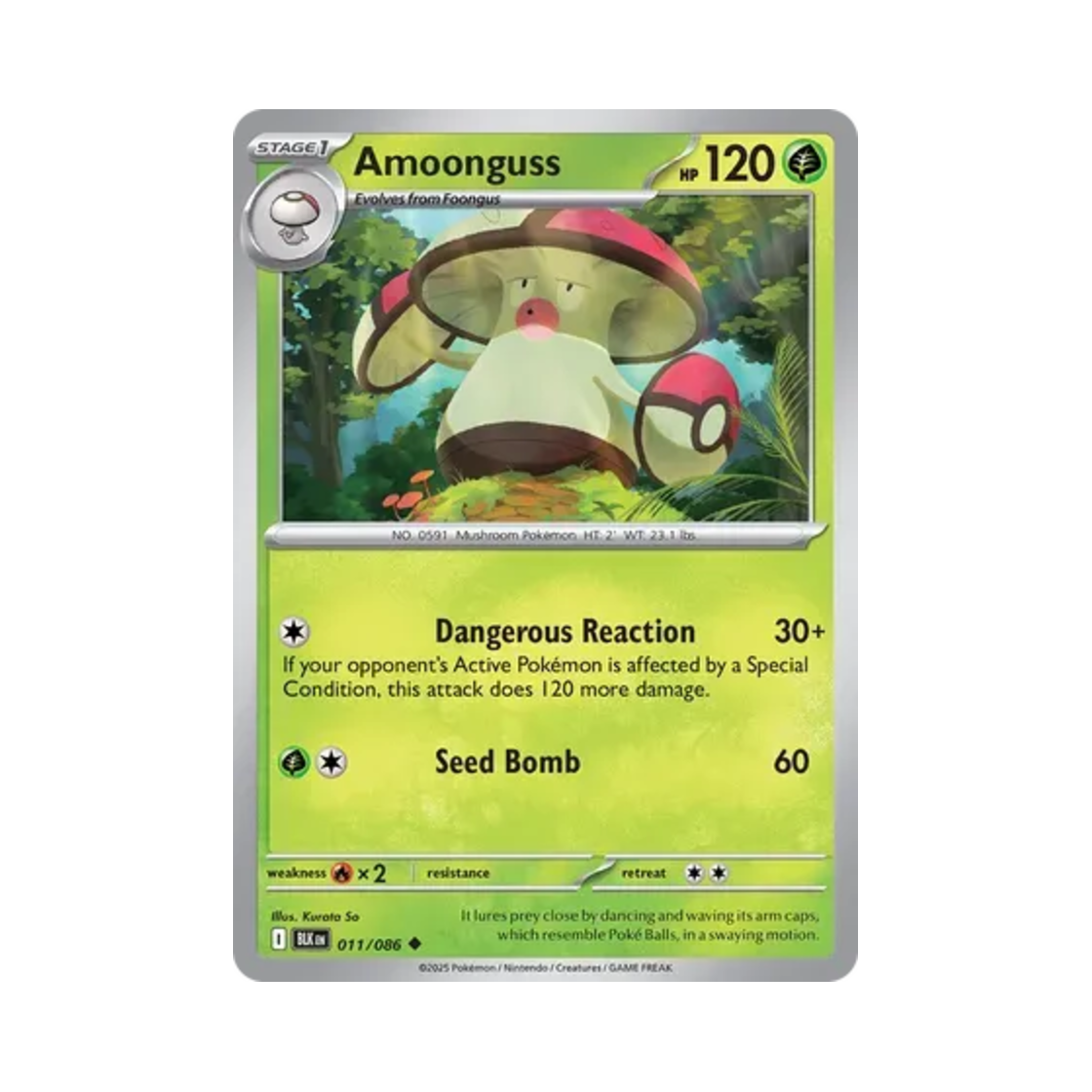 포켓몬 TCG 뽀록나 U 블랙볼트 (영문판)(Pokemon TCG Amoonguss U Black Bolt (English Ver.)) - 1