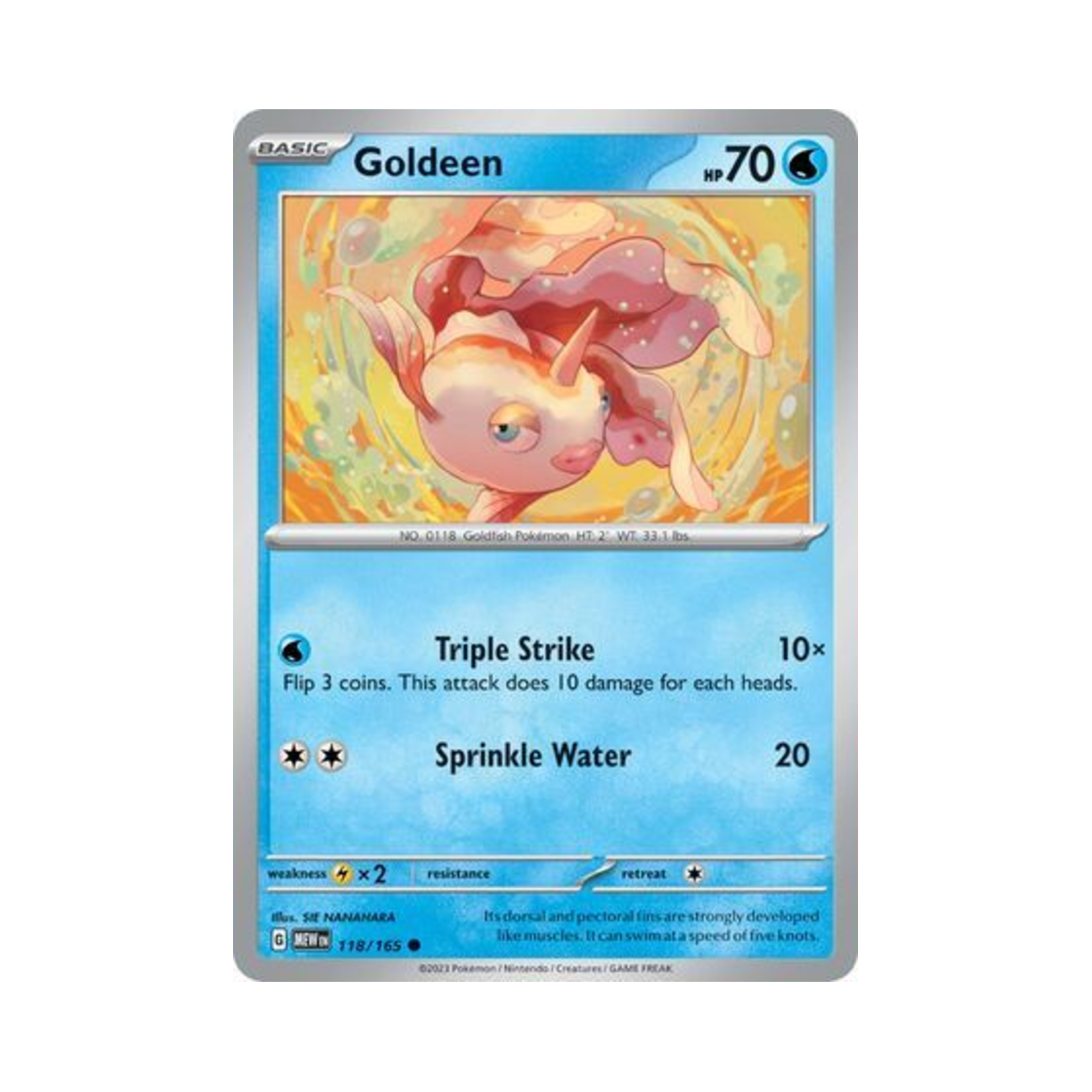 MEW118/165 Pokemon TCG Goldeen C Scarlet & Violet 151 (English Ver.)