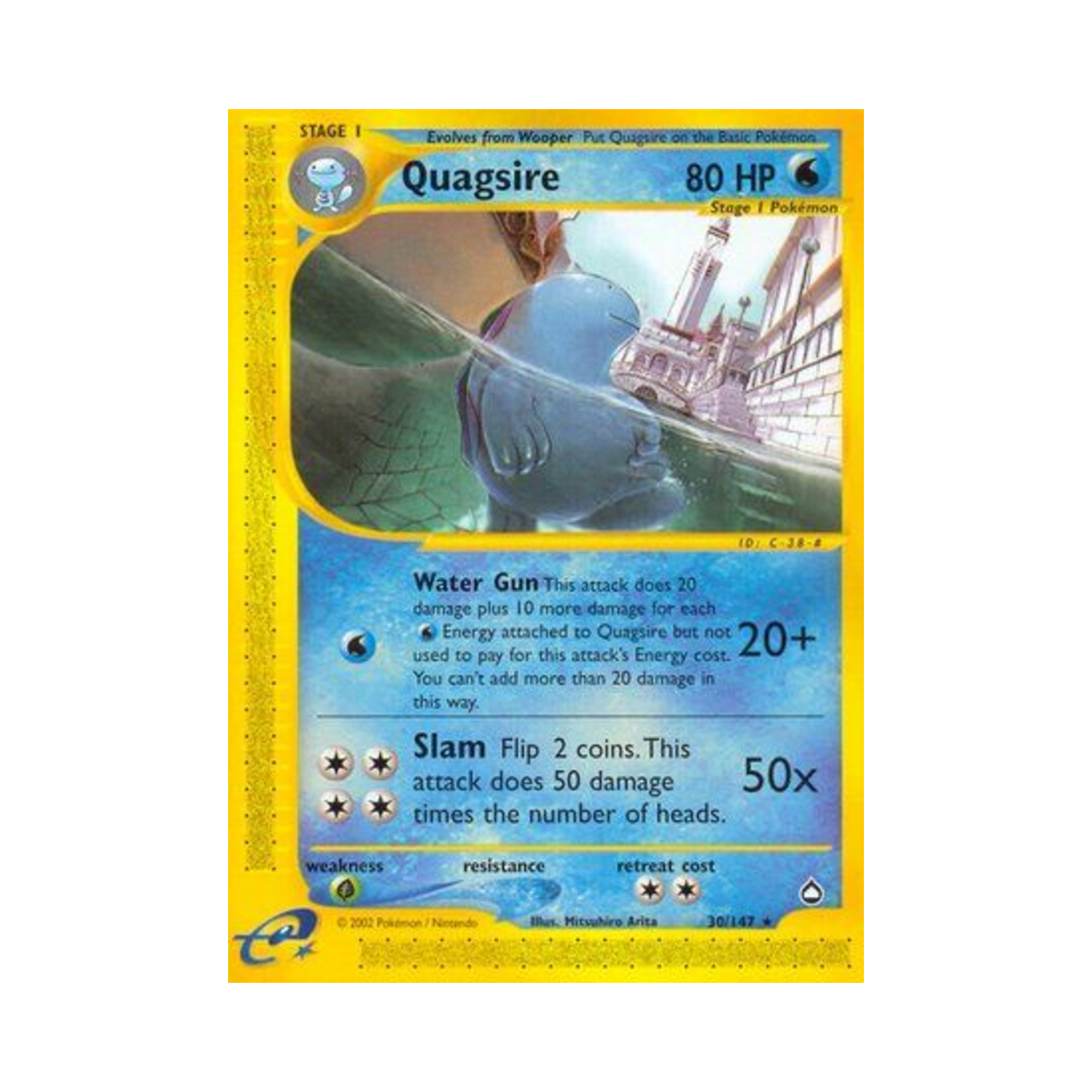 포켓몬 TCG 누오 R 아쿠아폴리스 (영문판)(Pokemon TCG Quagsire R Aquapolis (English Ver.)) - 1