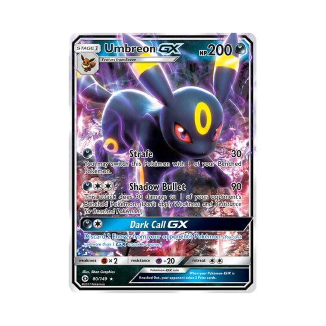 포켓몬 TCG 블래키 GX RHG 썬 & 문 (영문판)(Pokemon TCG Umbreon GX RHG Sun & Moon (English Ver.)) - 1
