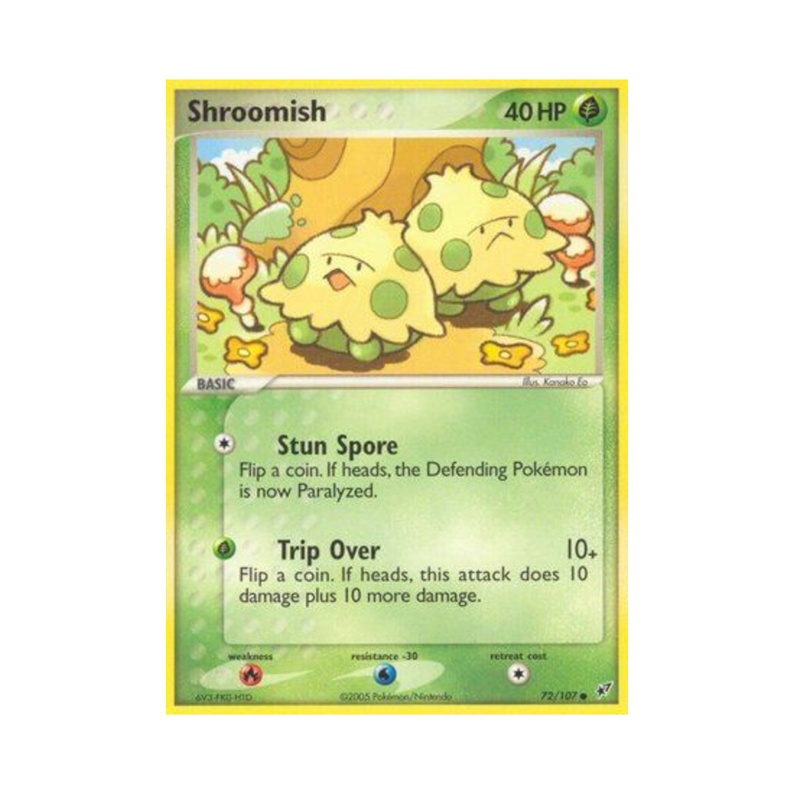 포켓몬 TCG 버섯꼬 C EX 테오키스 (영문판)(Pokemon TCG Shroomish C EX Deoxys (English Ver.)) - 1