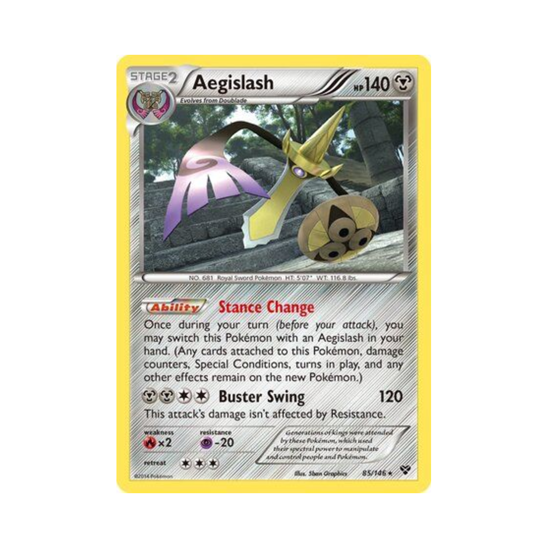 포켓몬 TCG 킬가르도 R XY (영문판)(Pokemon TCG Aegislash R XY (English Ver.)) - 1