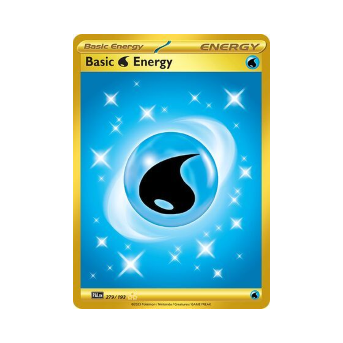 포켓몬 TCG 기본 물 에너지 HR 팔데아 이볼브드 (영문판)(Pokemon TCG Basic Water Energy HR Paldea Evolved (English Ver.)) - 1