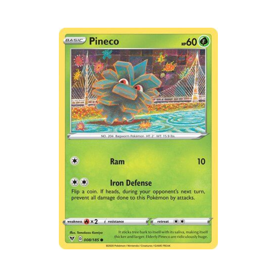포켓몬 TCG 피콘 C 비비드 볼티지 (영문판)(Pokemon TCG Pineco C Vivid Voltage (English Ver.)) - 1