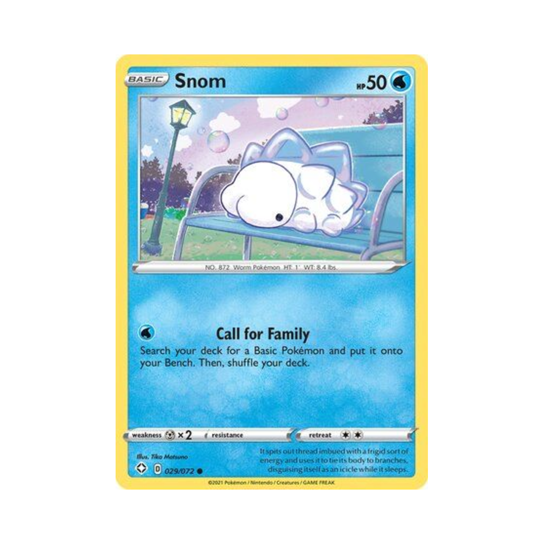 포켓몬 TCG 누니머기 C 샤이닝 페이츠 (영문판)(Pokemon TCG Snom C Shining Fates (English Ver.)) - 1