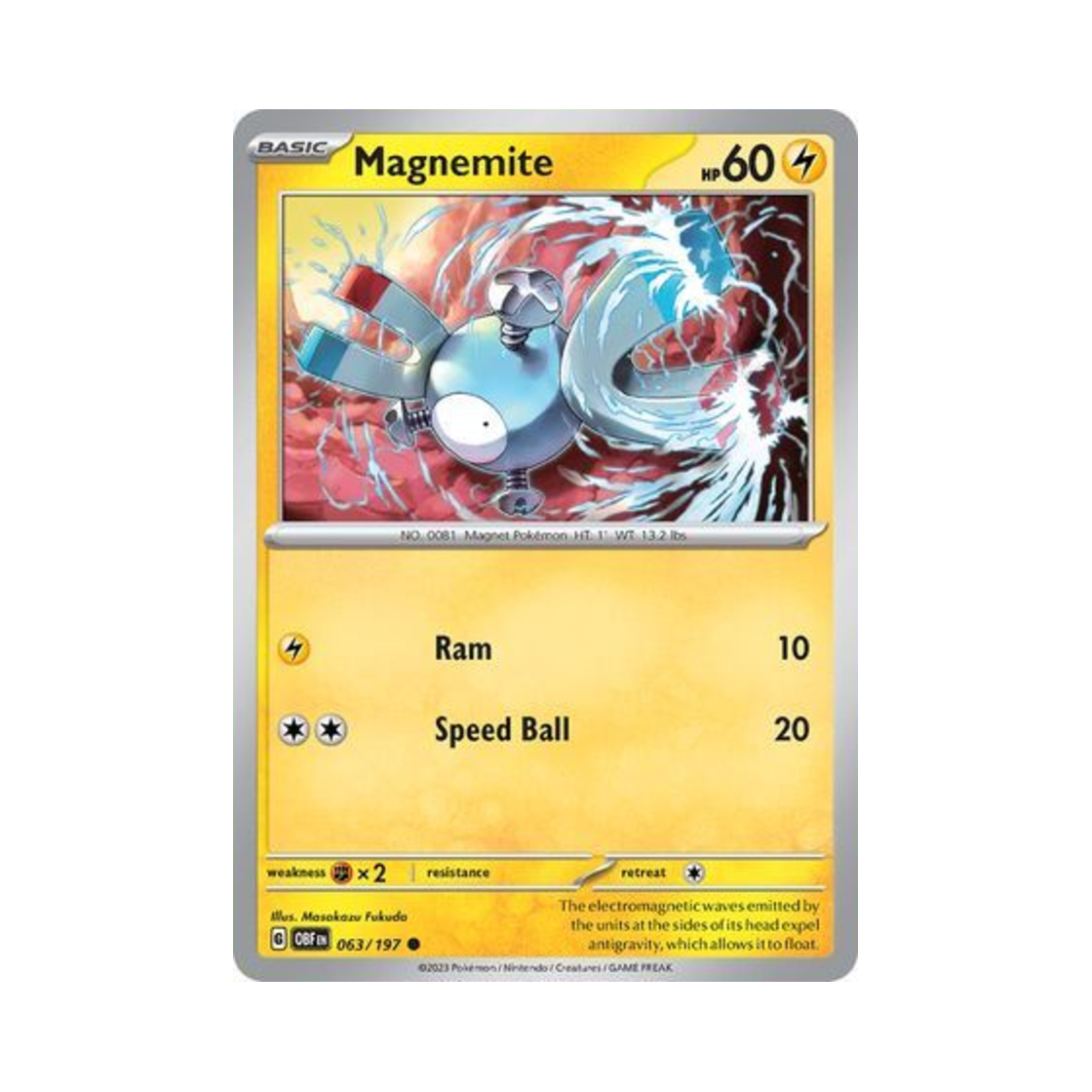 포켓몬 TCG 코일 C 옵시디언 플레임즈 (영문판)(Pokemon TCG Magnemite C Obsidian Flames (English Ver.)) - 1