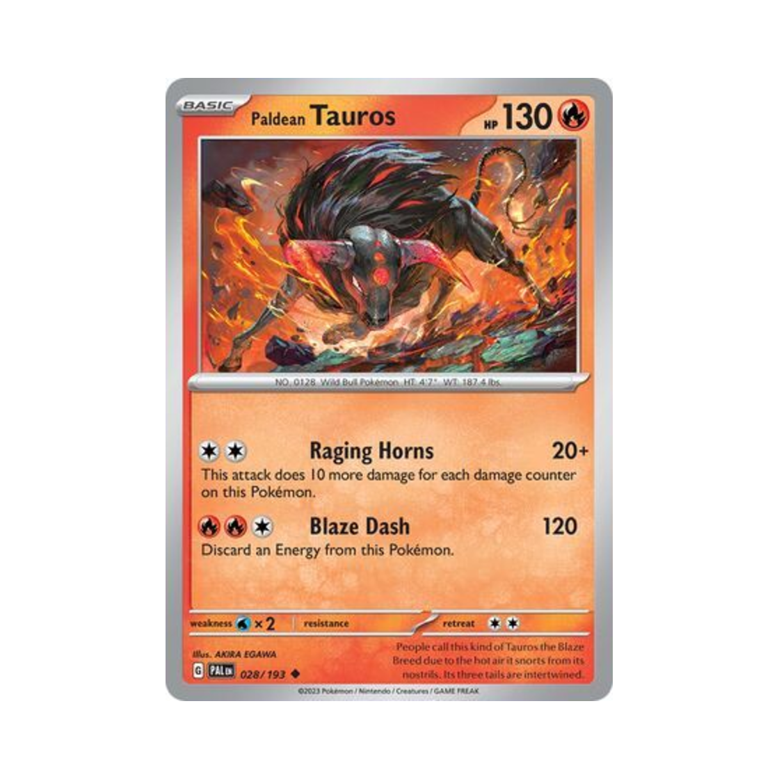 포켓몬 TCG 팔데아 켄타로스 U 팔데아 이볼브드 (영문판)(Pokemon TCG Paldean Tauros U Paldea Evolved (English Ver.)) - 1