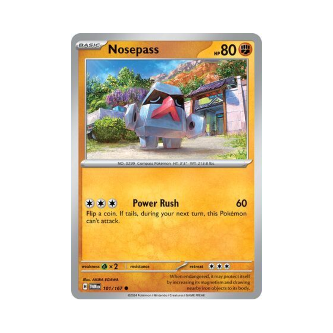 포켓몬 TCG 코코파스 C 트와일라잇 마스커레이드 (영문판)(Pokemon TCG Nosepass C Twilight Masquerade (English Ver.)) - 1