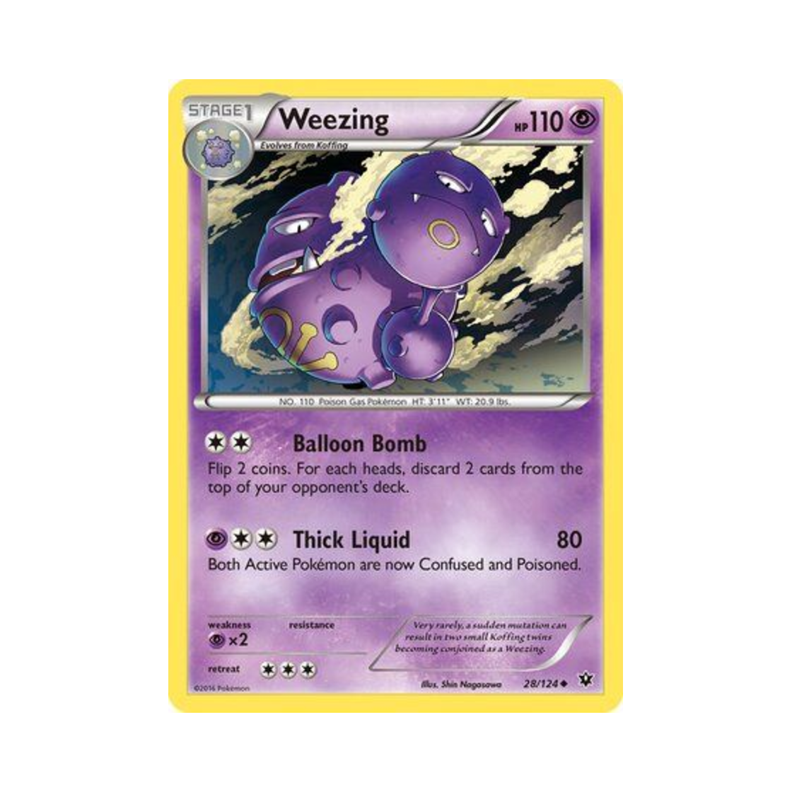 포켓몬 TCG 또도가스 U 페이츠 컬라이드 (영문판)(Pokemon TCG Weezing U Fates Collide (English Ver.)) - 1