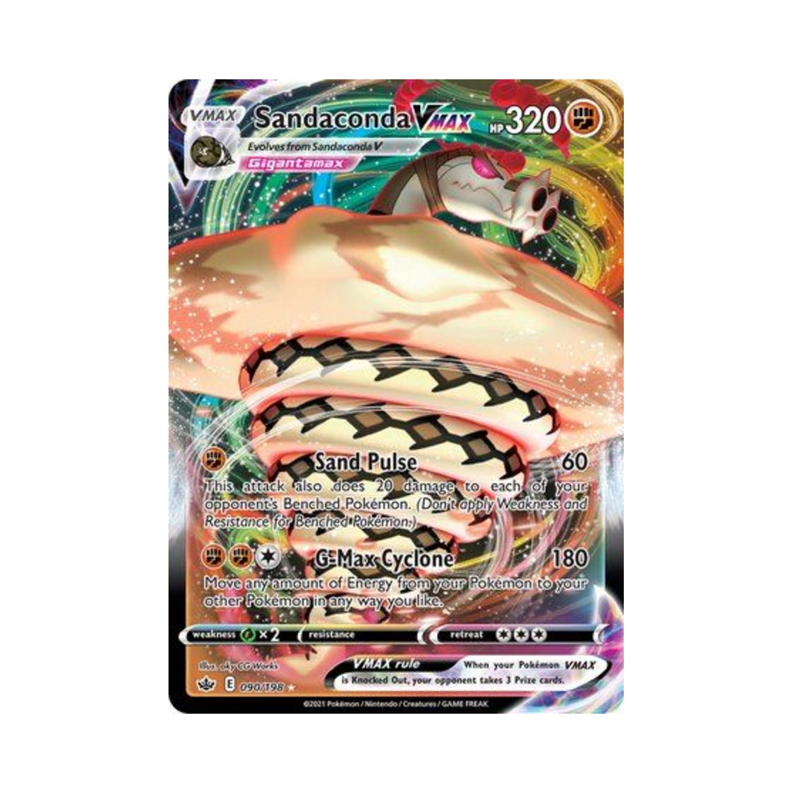 포켓몬 TCG 사다이사 VMAX HRV 칠링 레인 (영문판)(Pokemon TCG Sandaconda VMAX HRV Chilling Reign (English Ver.)) - 1