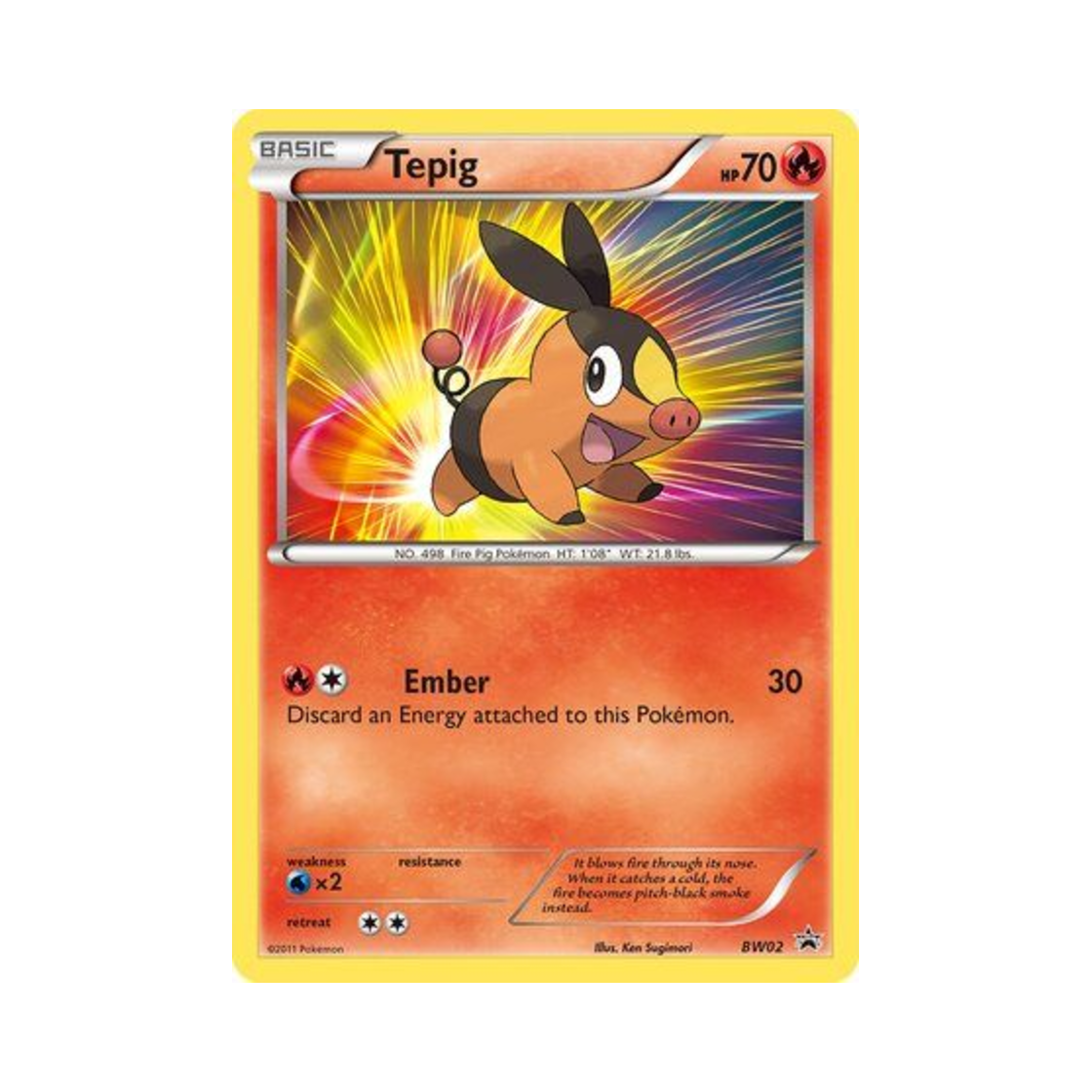 포켓몬 TCG 뚜꾸리 P 블랙 & 화이트 프로모카드 (영문판)(Pokemon TCG Tepig P Black & White Promos (English Ver.))