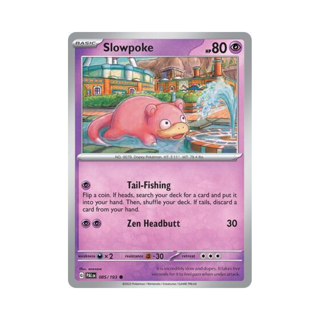 포켓몬 TCG 야돈 C 팔데아 이볼브드 (영문판)(Pokemon TCG Slowpoke C Paldea Evolved (English Ver.)) - 1
