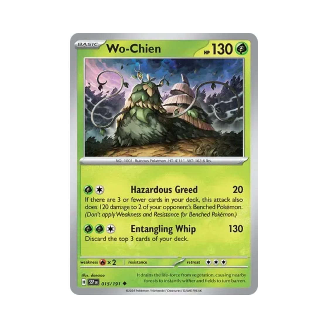 포켓몬 TCG 총지엔 U 서징 스파크 (영문판)(Pokemon TCG Wo Chien U Surging Sparks (English Ver.)) - 1