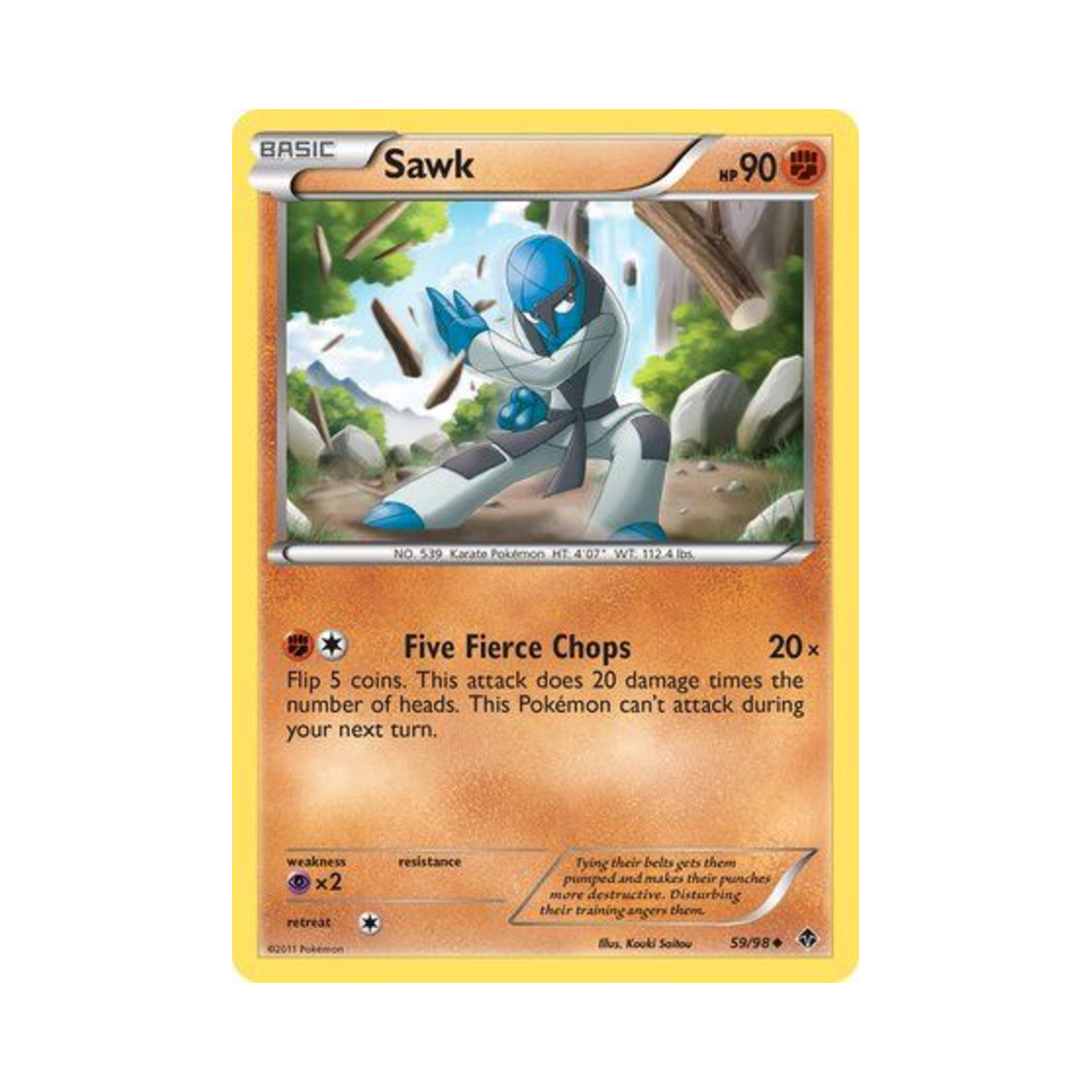 포켓몬 TCG 타격귀 U 이머징 파워스 (영문판)(Pokemon TCG Sawk U Emerging Powers (English Ver.))