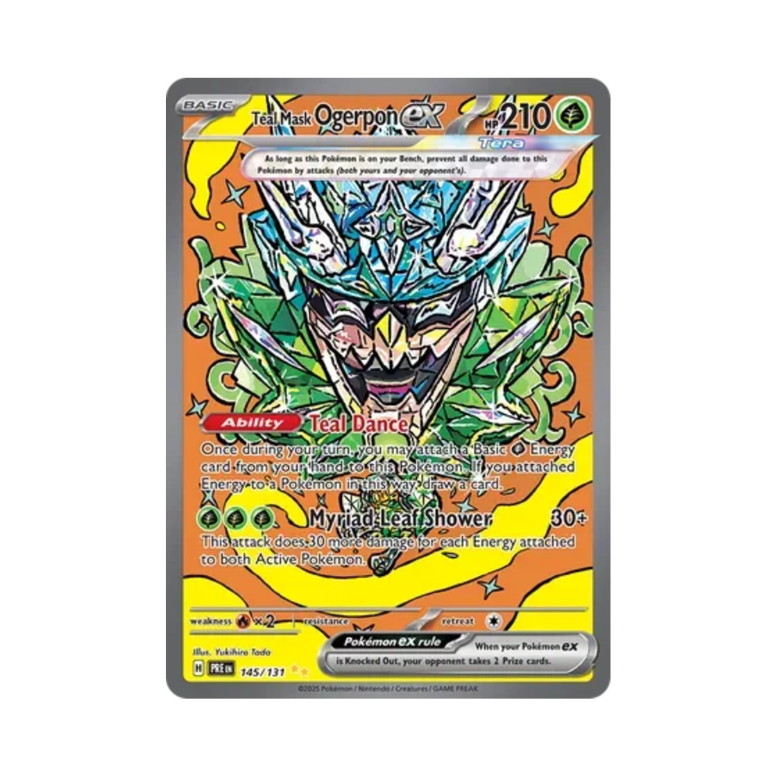 포켓몬 TCG 오거폰 벽록의 가면 ex SIR 프리즈매틱 에볼루션즈 (영문판)(Pokemon TCG Teal Mask Ogerpon ex SIR Prismatic Evolutions (English Ver.)) - 1