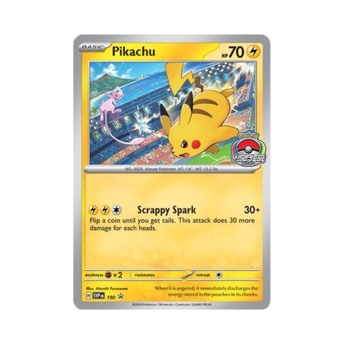 SVP190 Pokemon TCG Pikachu P Scarlet & Violet Promos (English Ver.)