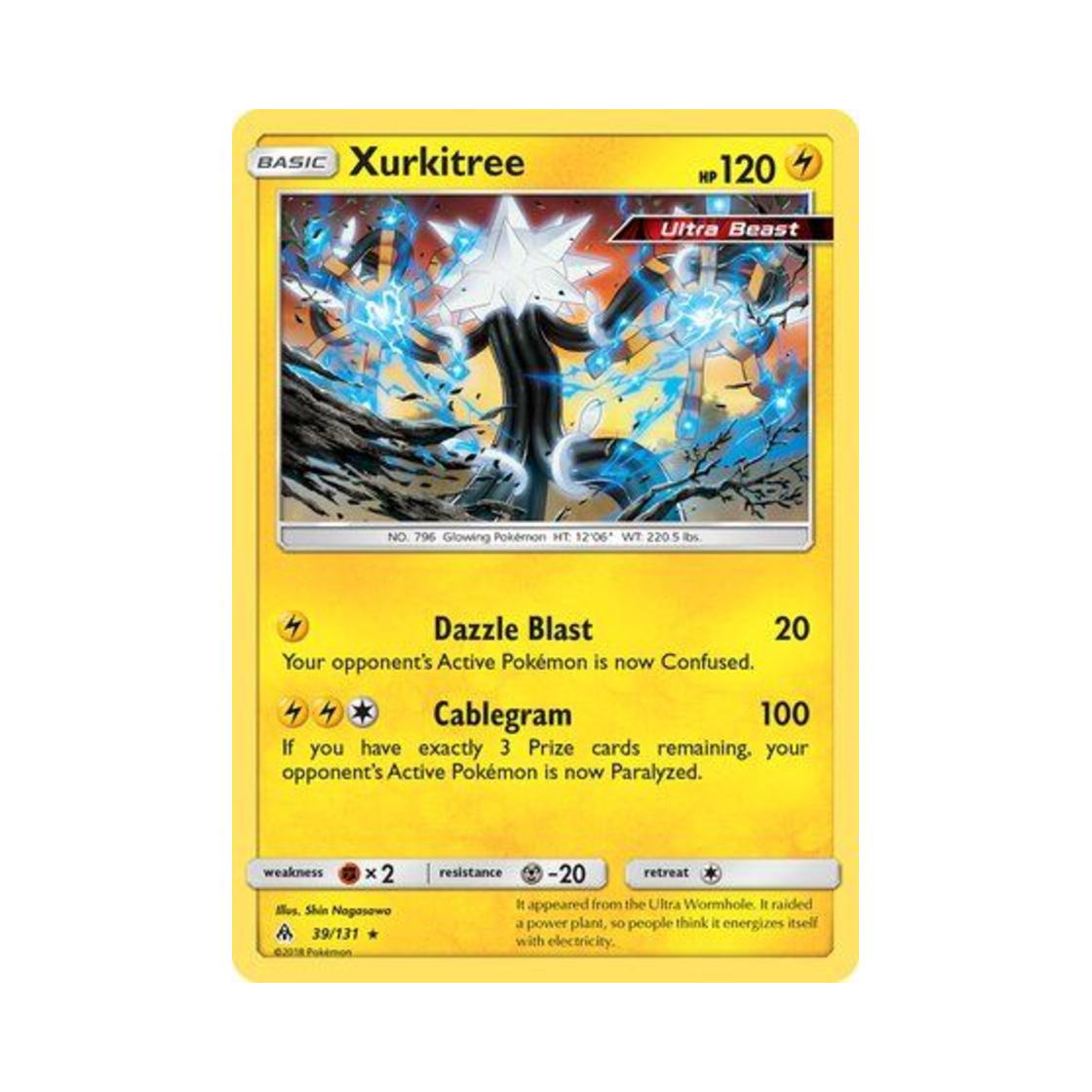 포켓몬 TCG 전수목 R 포비든 라이트 (영문판)(Pokemon TCG Xurkitree R Forbidden Light (English Ver.))