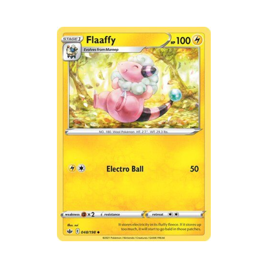 포켓몬 TCG 보송송 U 칠링 레인 (영문판)(Pokemon TCG Flaaffy U Chilling Reign (English Ver.)) - 1