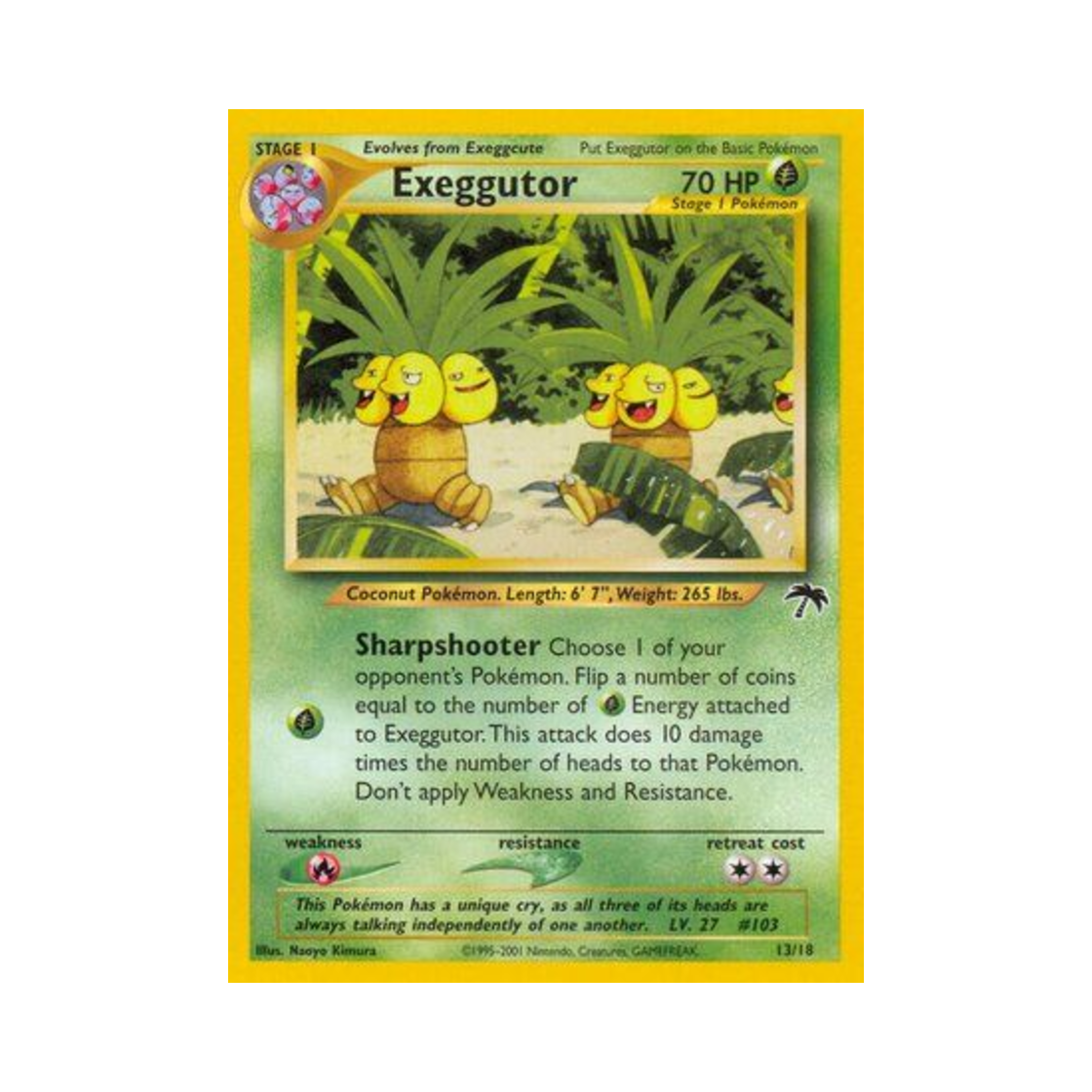 포켓몬 TCG 나시 서던 아일랜드 (영문판)(Pokemon TCG Exeggutor Southern Islands (English Ver.))