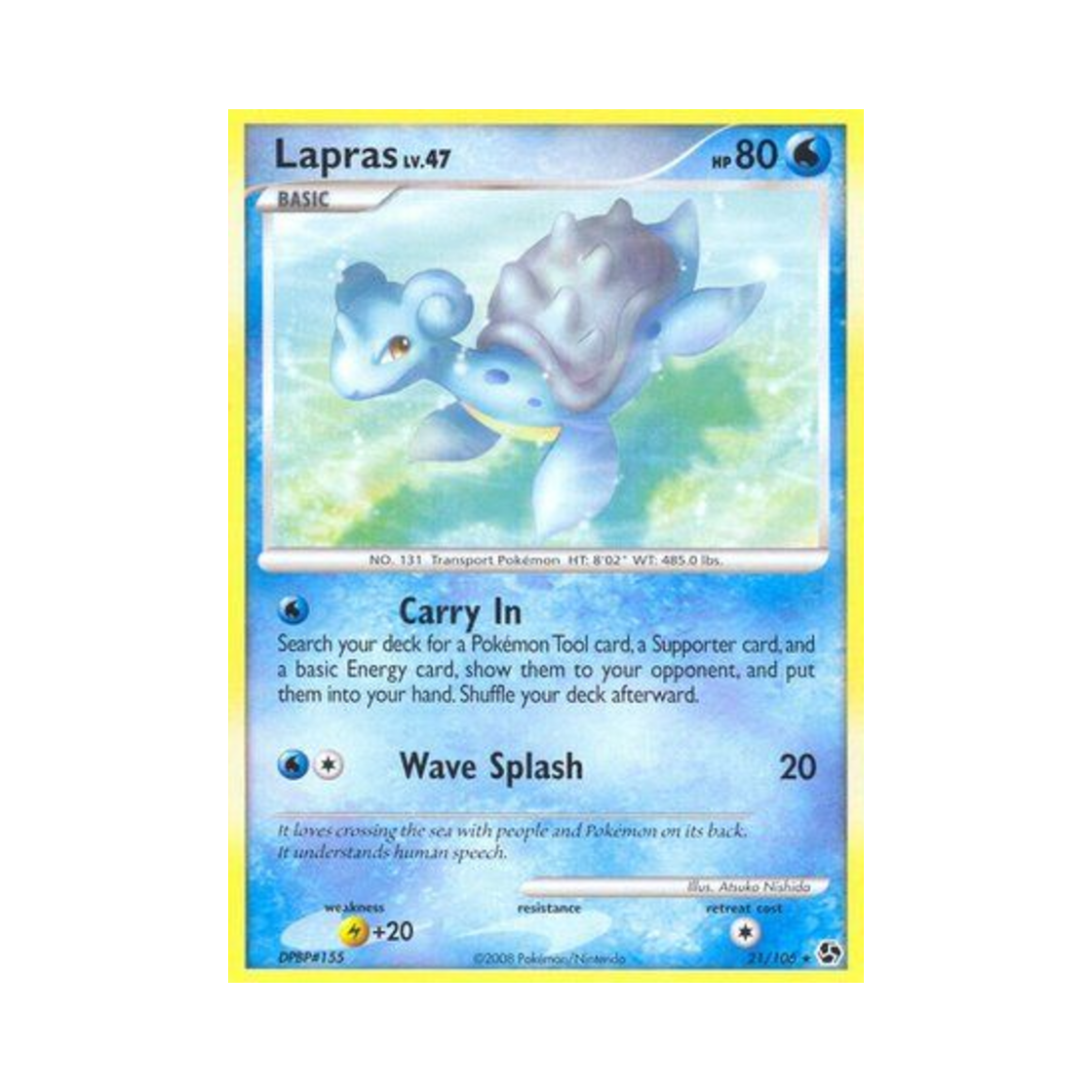 포켓몬 TCG 라프라스 R 그레이트 인카운터스 (영문판)(Pokemon TCG Lapras R Great Encounters (English Ver.)) - 1